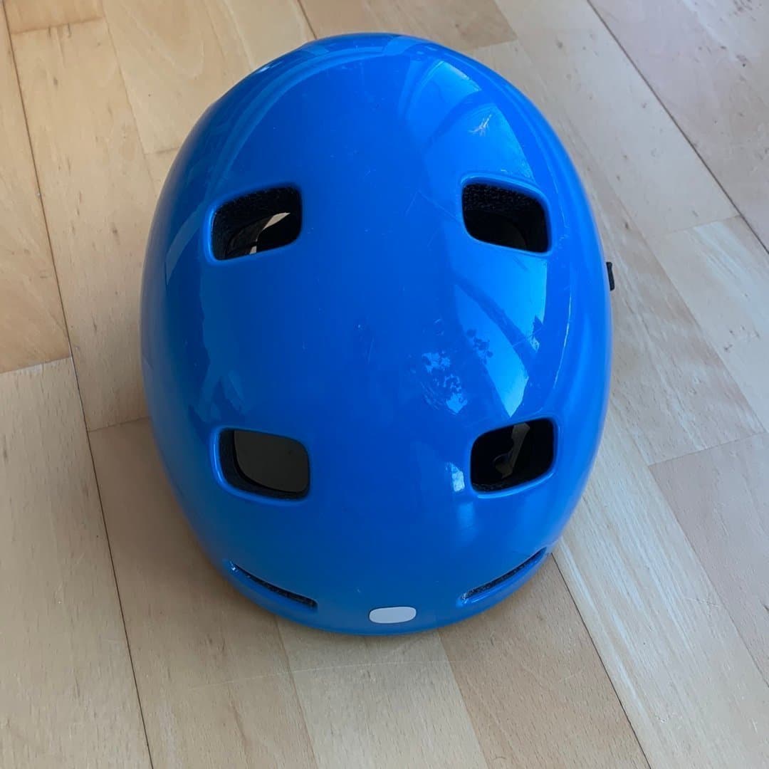 Blå Cykelhjälm