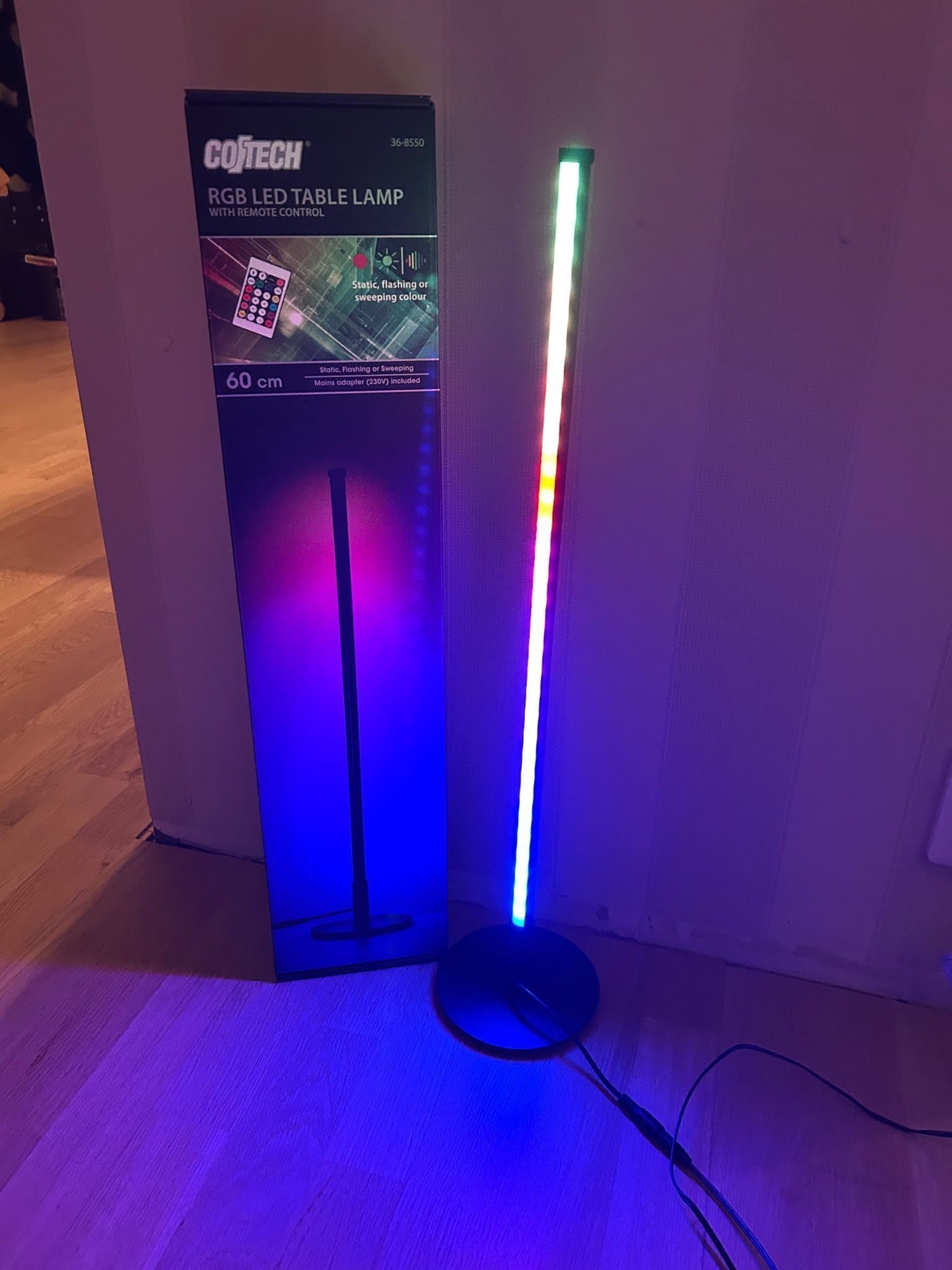 COTECH RGB LED Bordslampa med Fjärrkontroll