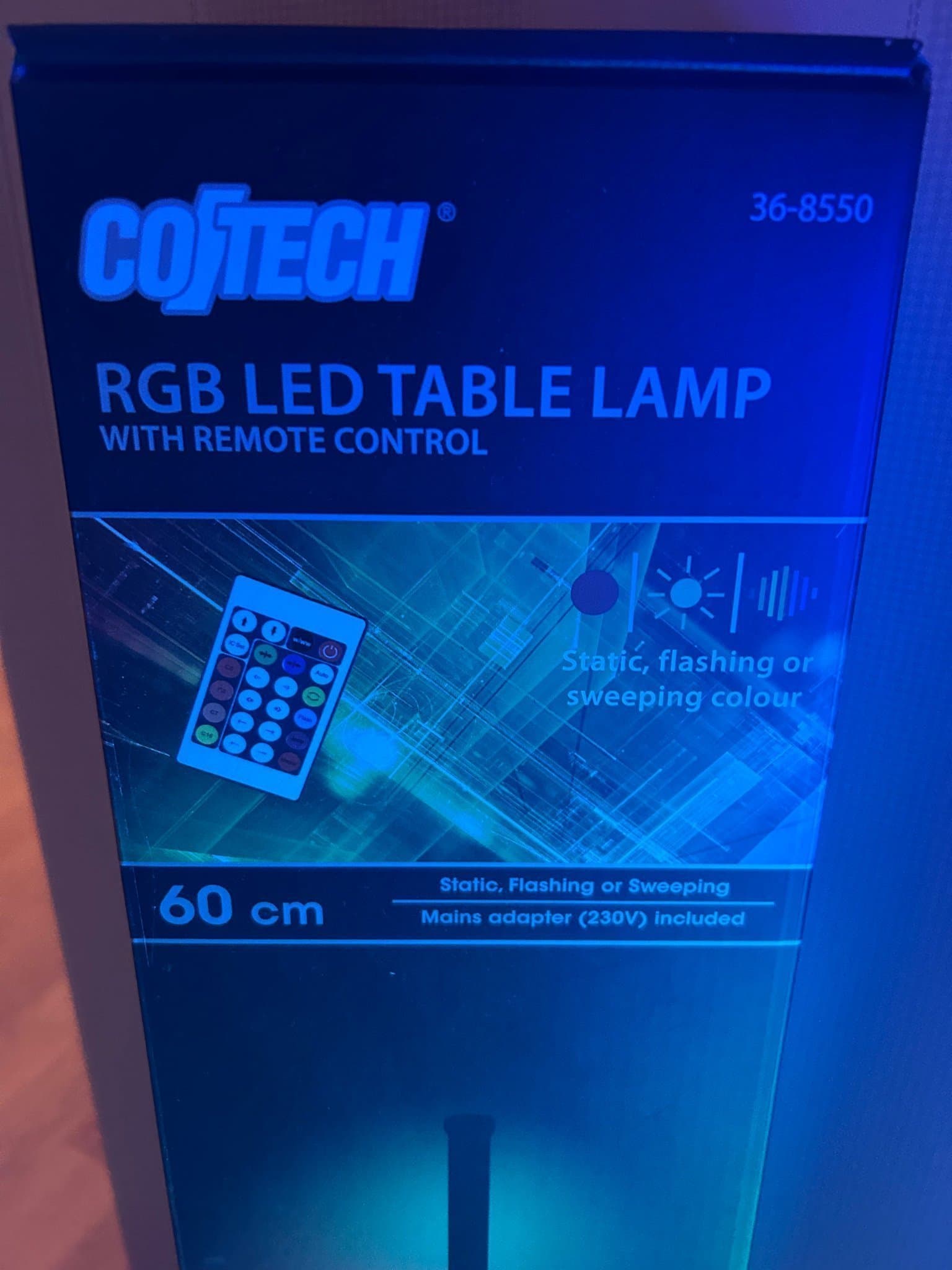 COTECH RGB LED Bordslampa med Fjärrkontroll