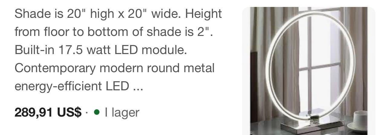 LED lampa - FÄRGDOSA - 2 STYCK