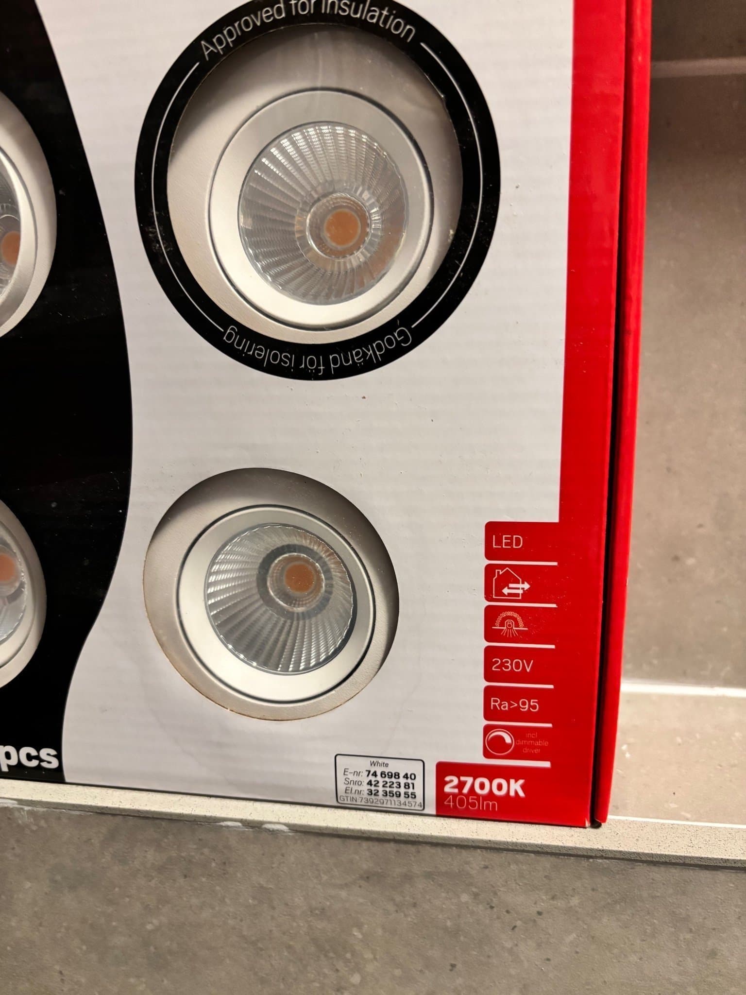 Hide a lite Optic Quick ISO LED spotlights 6-pack oöppnad, helt ny.