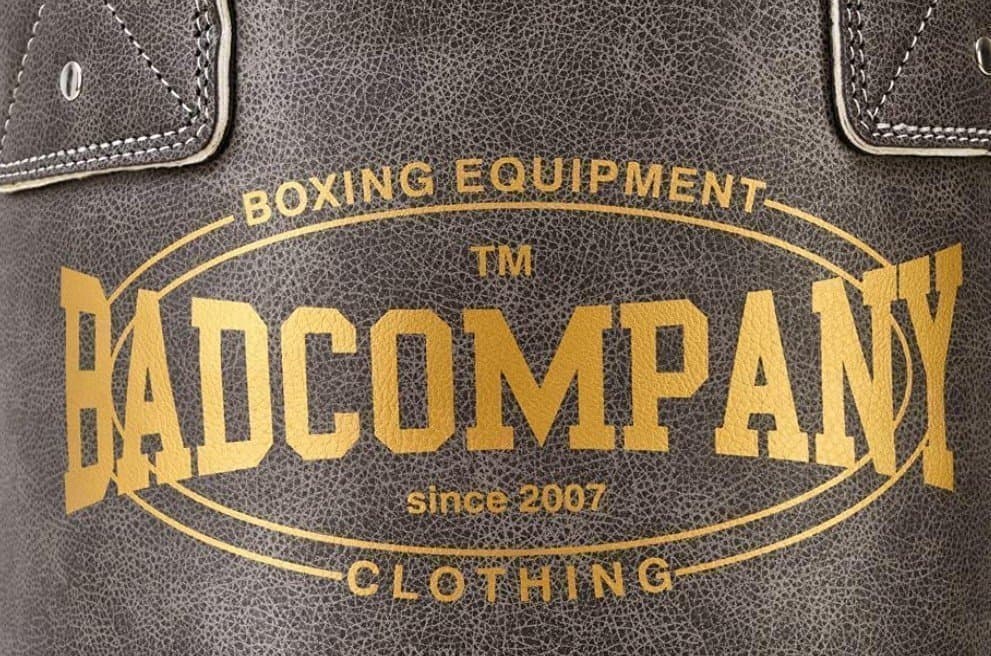 Bad Company jordnötsformad jab och boxningssäck fyrpunktsstålkedja i konstläder