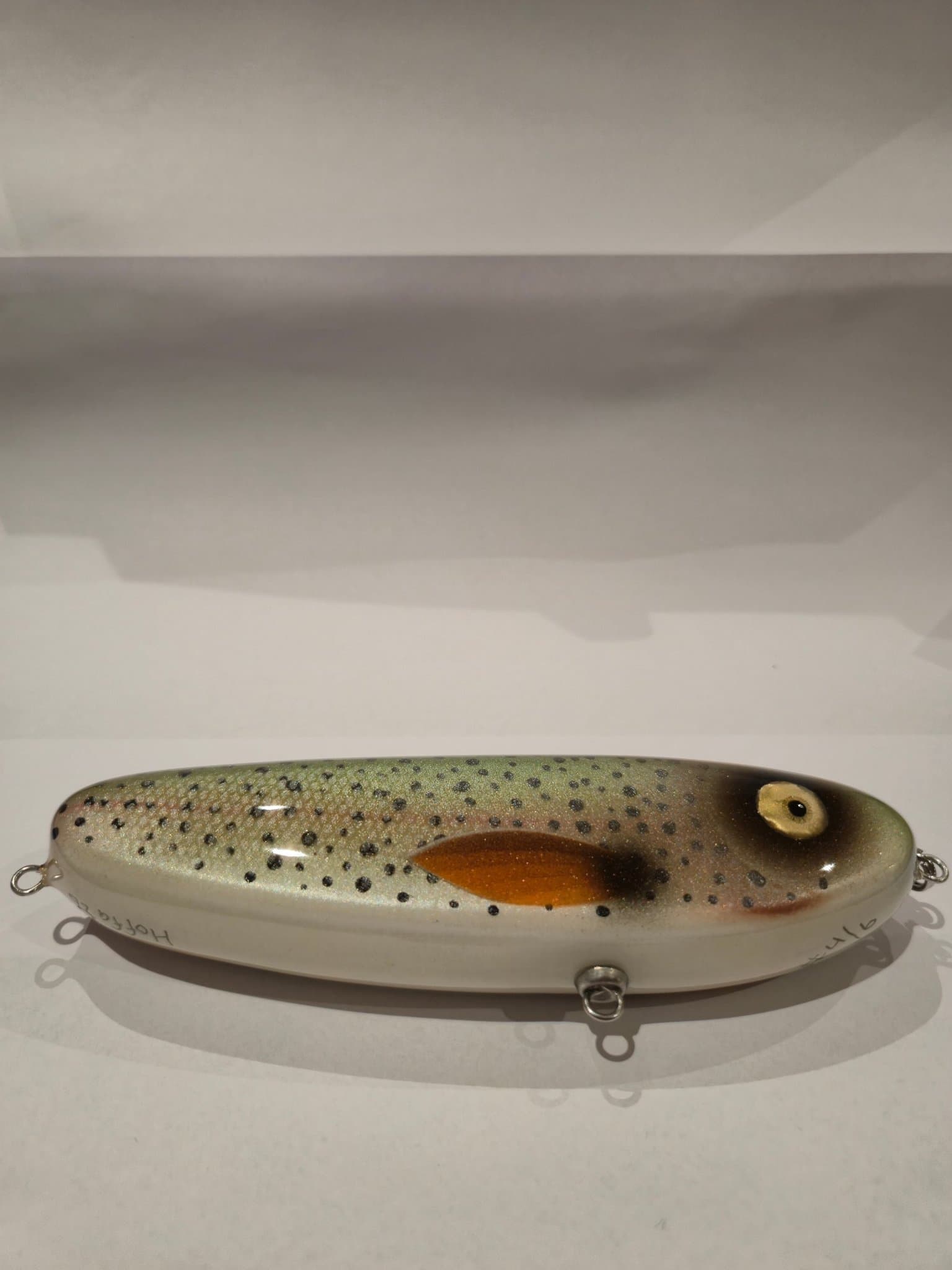 Handgjort träbete, HoffaJerk 15cm . färgen Regnbåge. 4/6st 2026