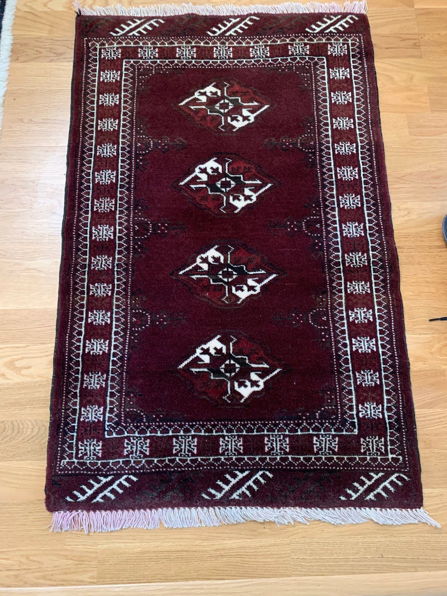 Handknuten Matta - vacker Matta ca 100x60 cm