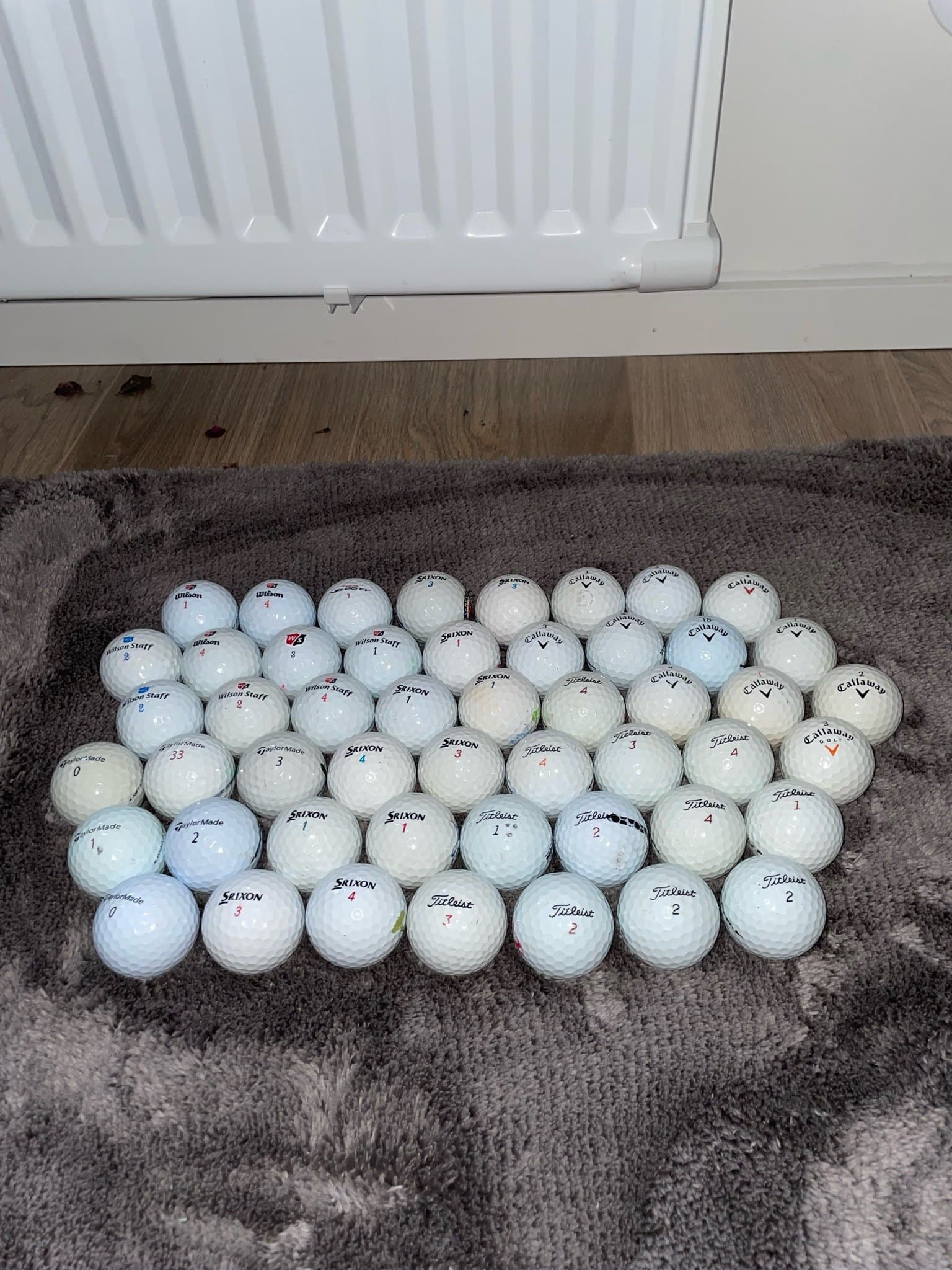 Golfbollar, 50 pack av blandade toppmärken