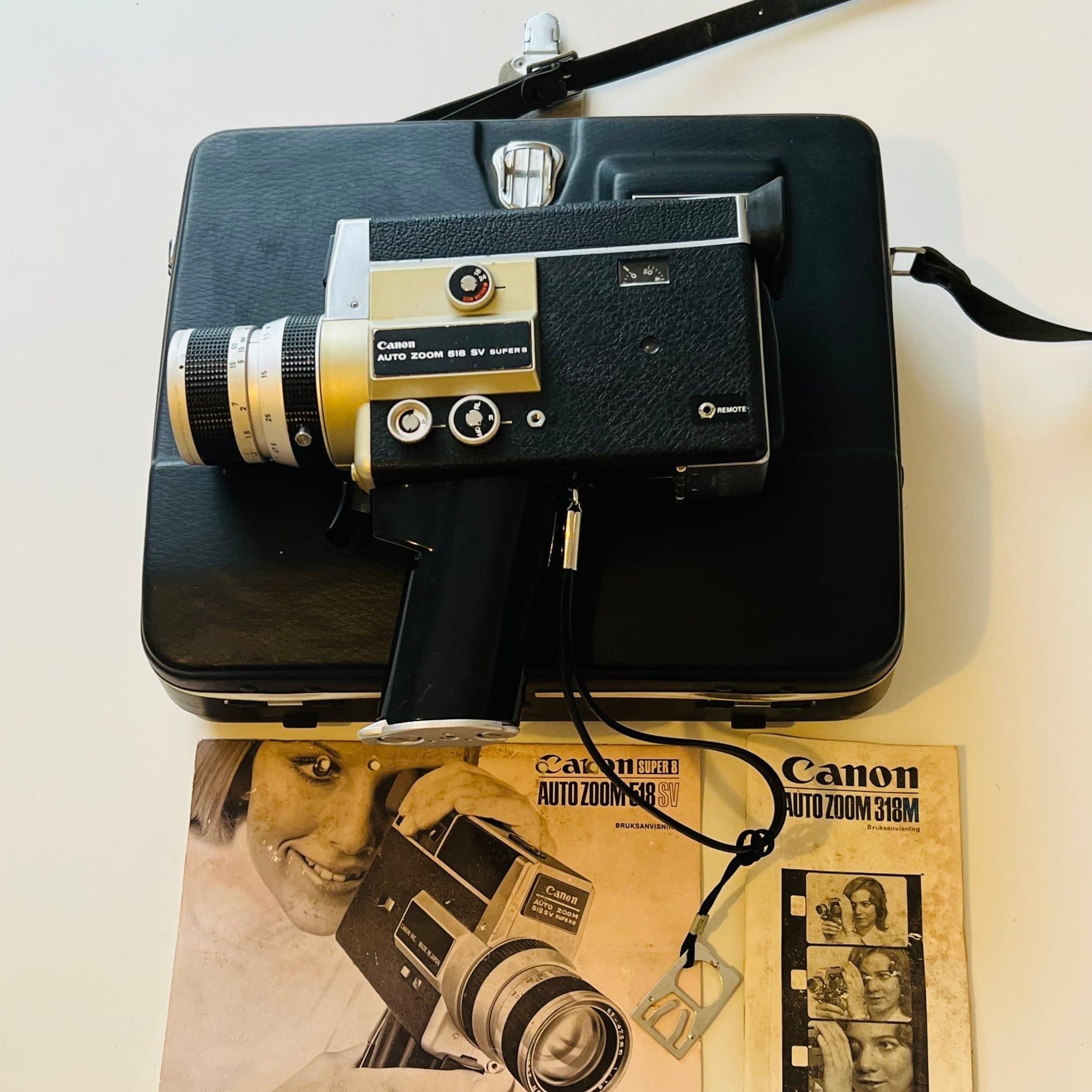 Canon Auto Zoom 518 SV Super 8 filmkamera – Vintage – Mycket fint skick
