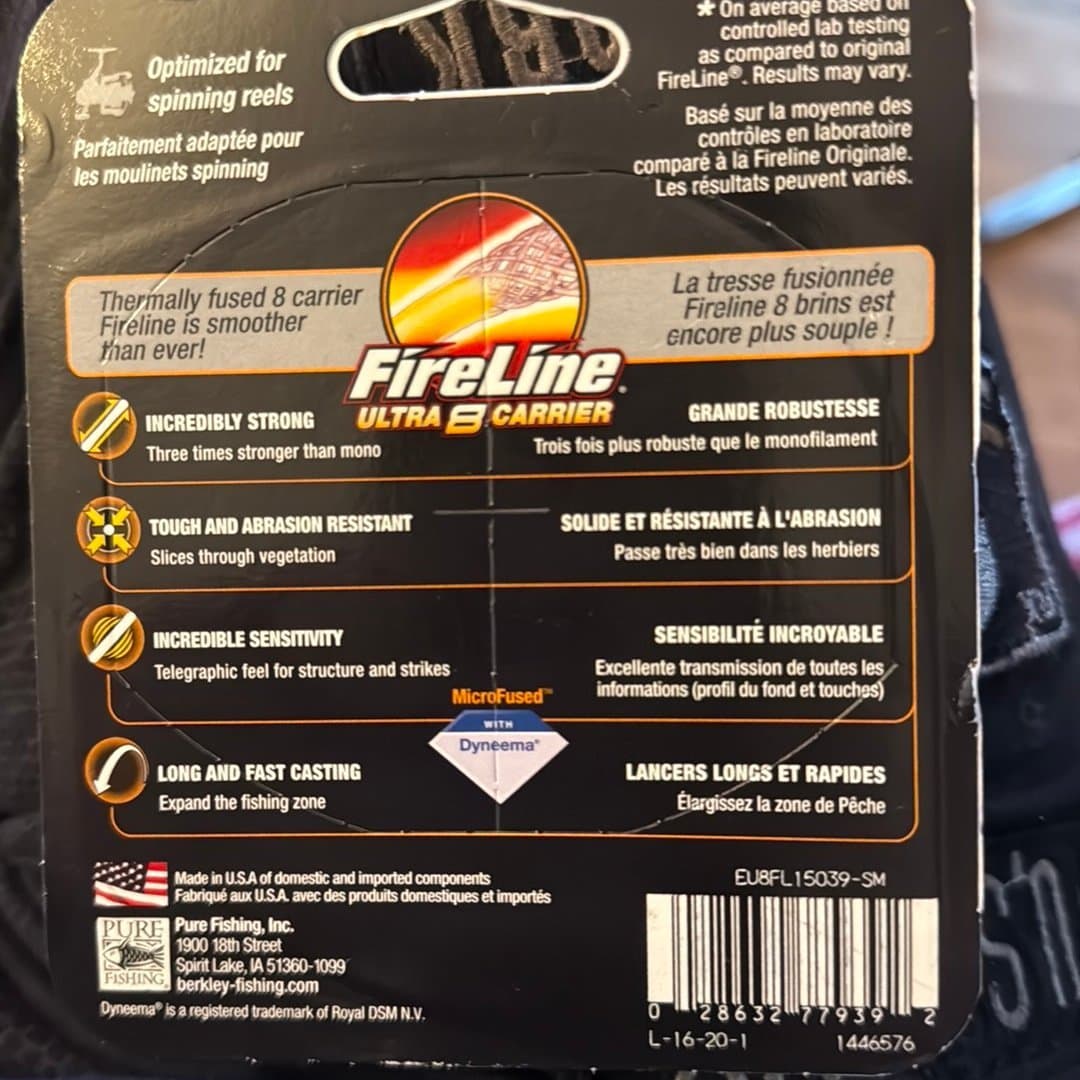 Berkley fireline ultra 8 carrier 0,39mm 29,1kg 150m