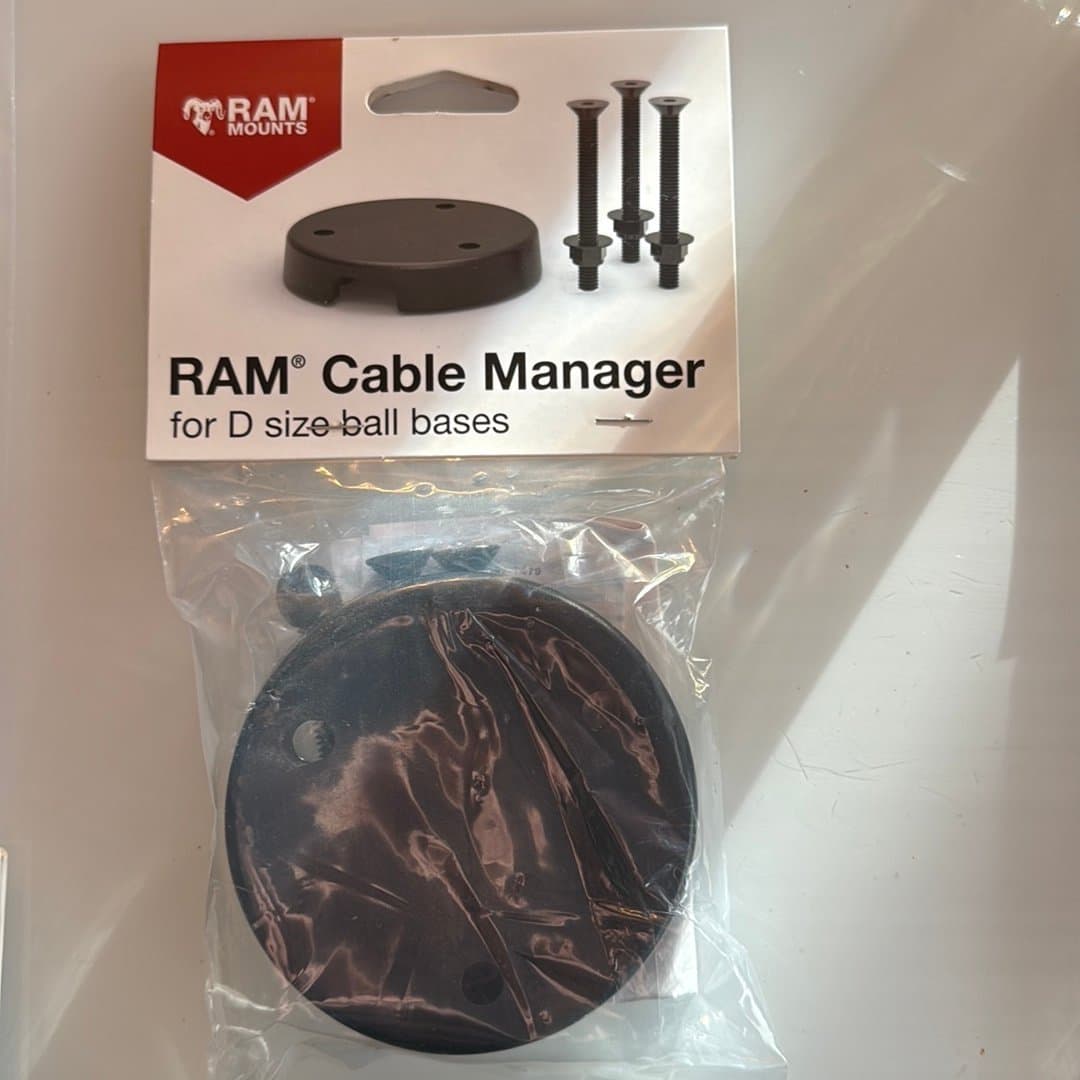 Rammounts ram cable manager for (Dsize ball bases)
