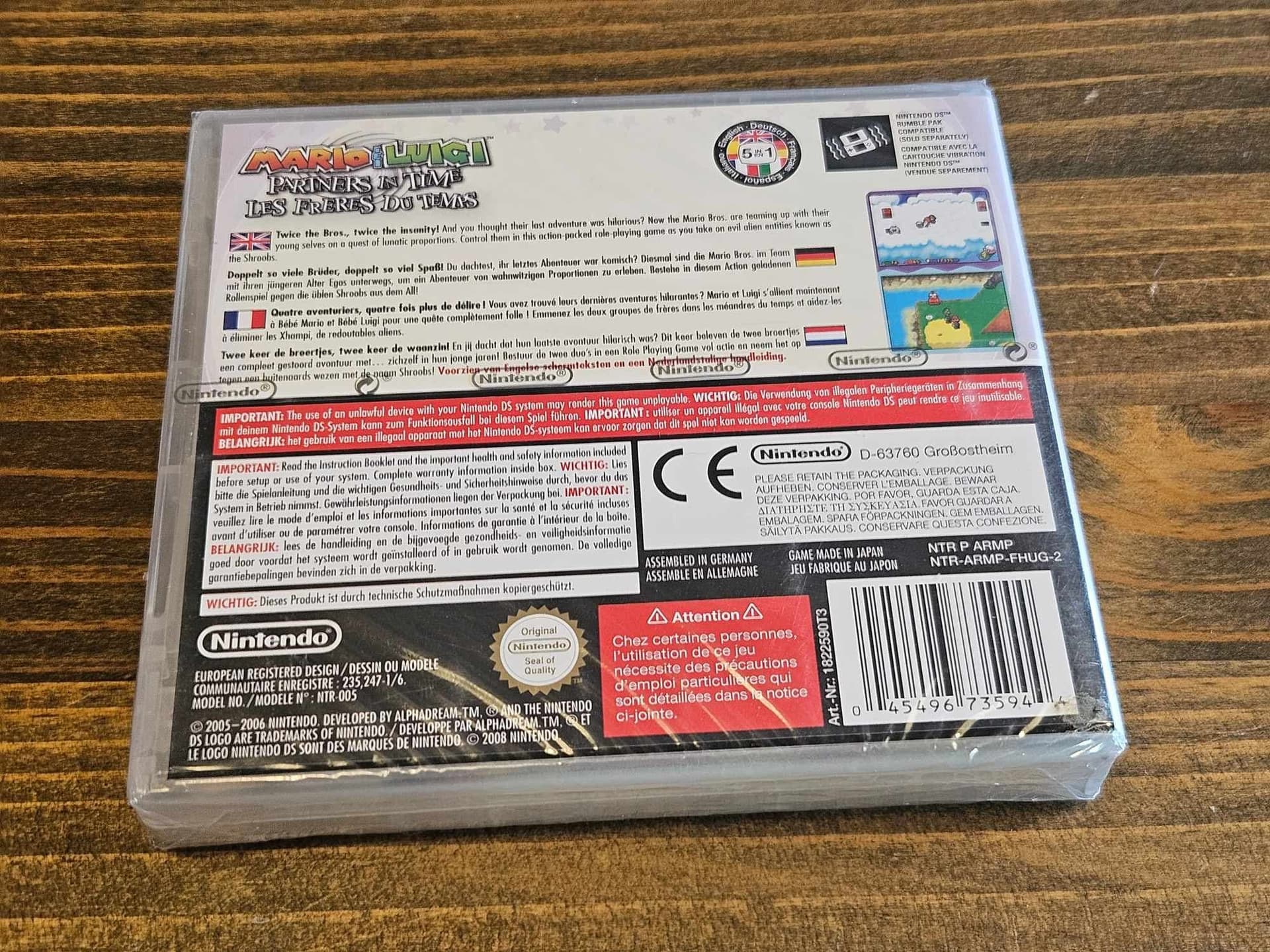 MARIO & LUIGI PARTNERS IN TIME DS NYTT