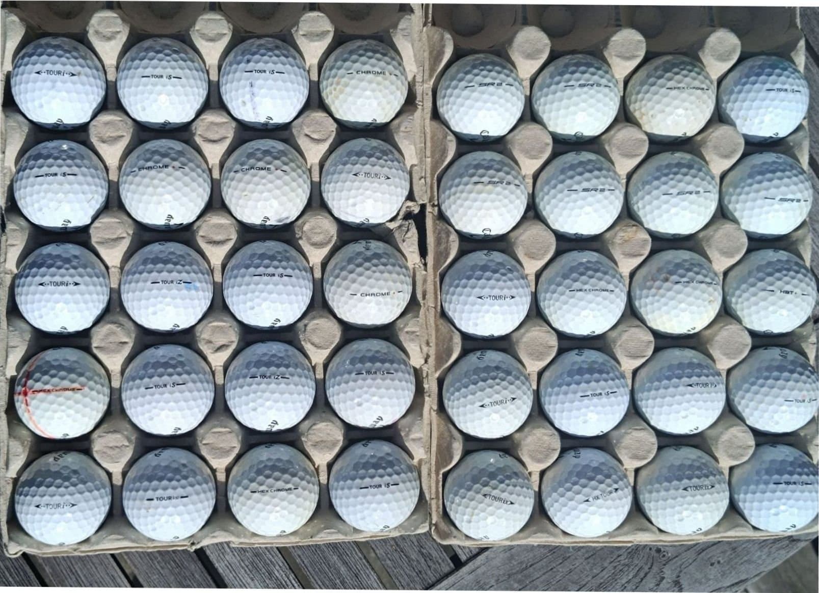 40 st Callaway Tourbollar – Blandade modeller i bra skick (A/B-klass)