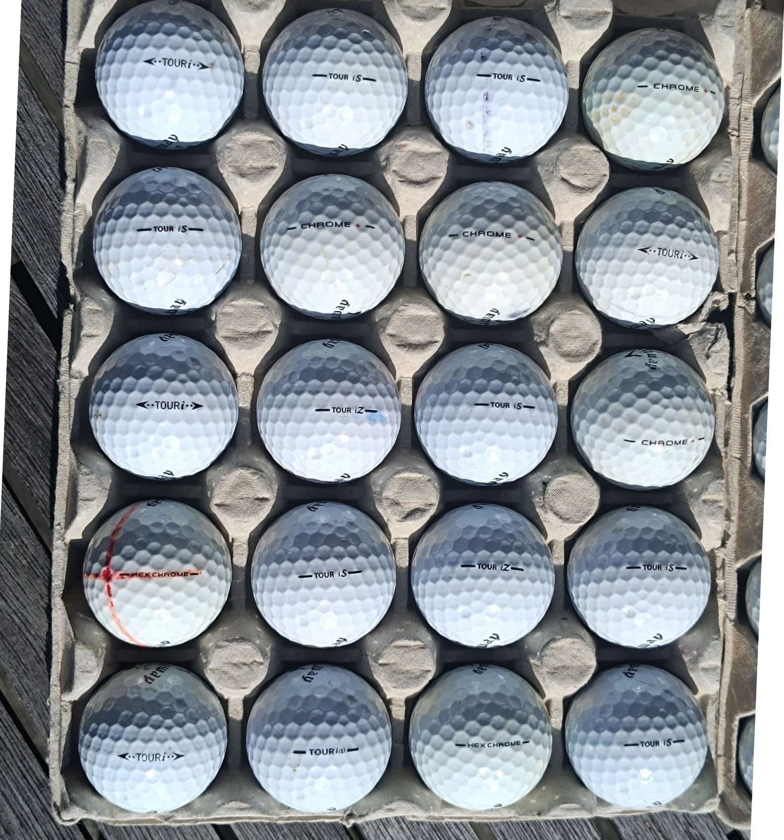 40 st Callaway Tourbollar – Blandade modeller i bra skick (A/B-klass)