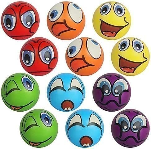 [Ny] Stressbollar 12-pack stresslindring stress boll bollar leksak barn vuxna