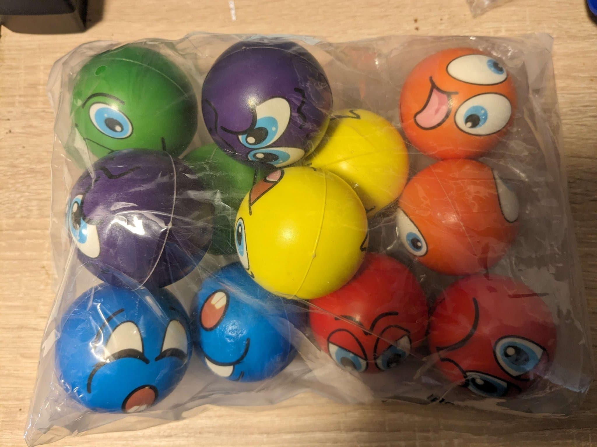 [Ny] Stressbollar 12-pack stresslindring stress boll bollar leksak barn vuxna