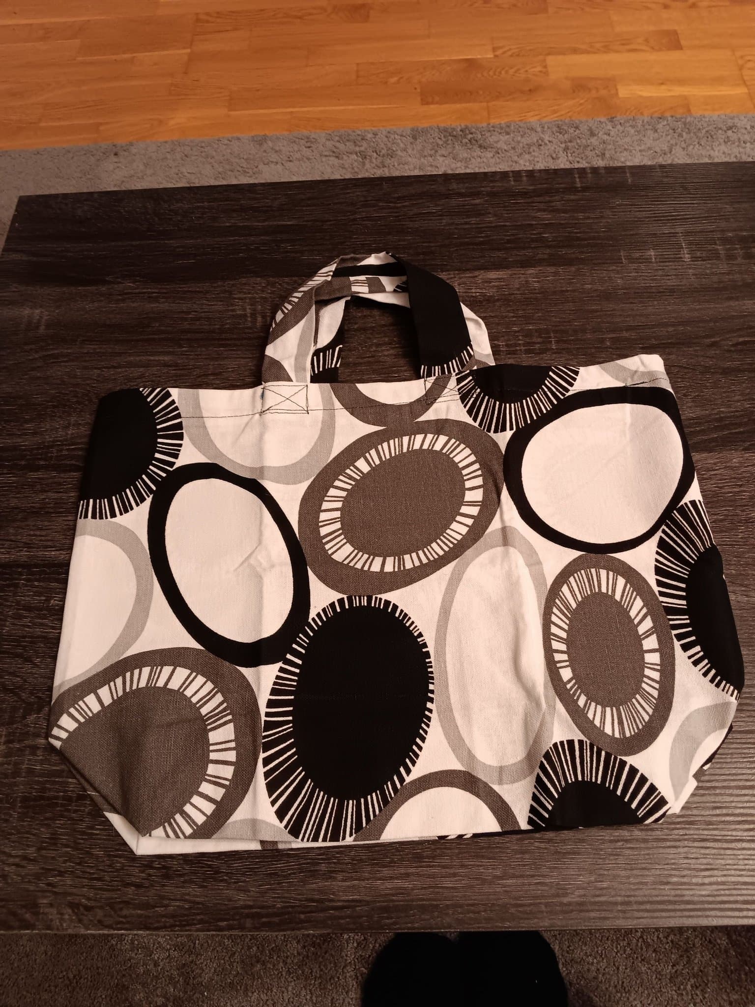 Flerfärgad väska, återbruk zerowaste , tygkass