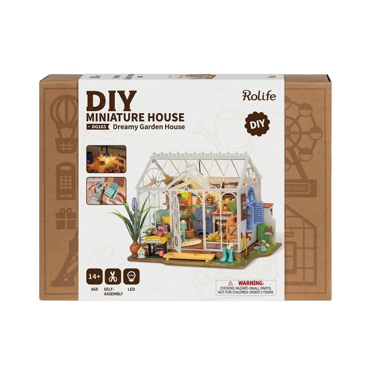NY Rolife DIY Miniatyrhus Dreamy Garden House DG163 245×190×190 mm NYPRIS 639kr