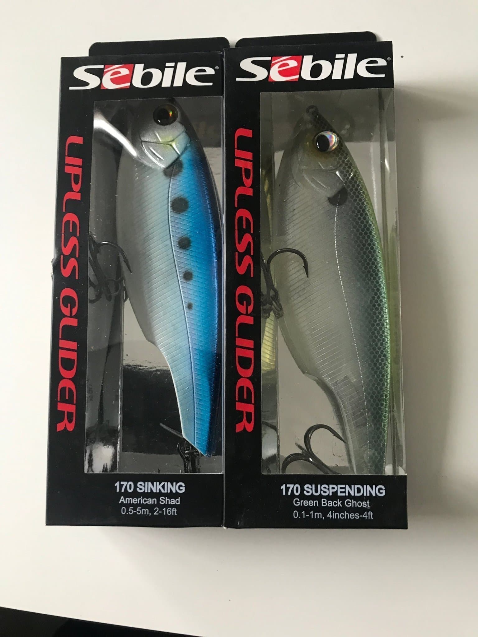 Sebile Lipless Glider - 2 st. (American Shad & Green Back Ghost)
