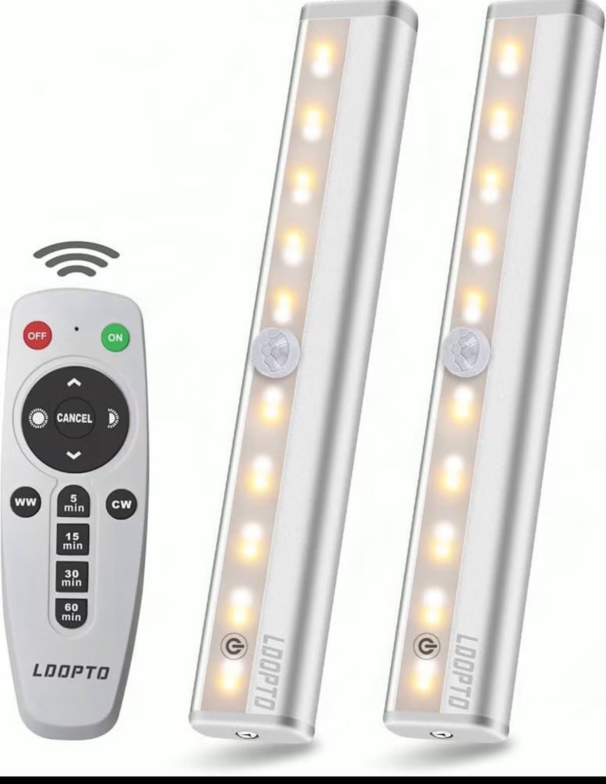 LOOPTO LED-lister med rörelsesensor och fjärrkontroll, 3-pack