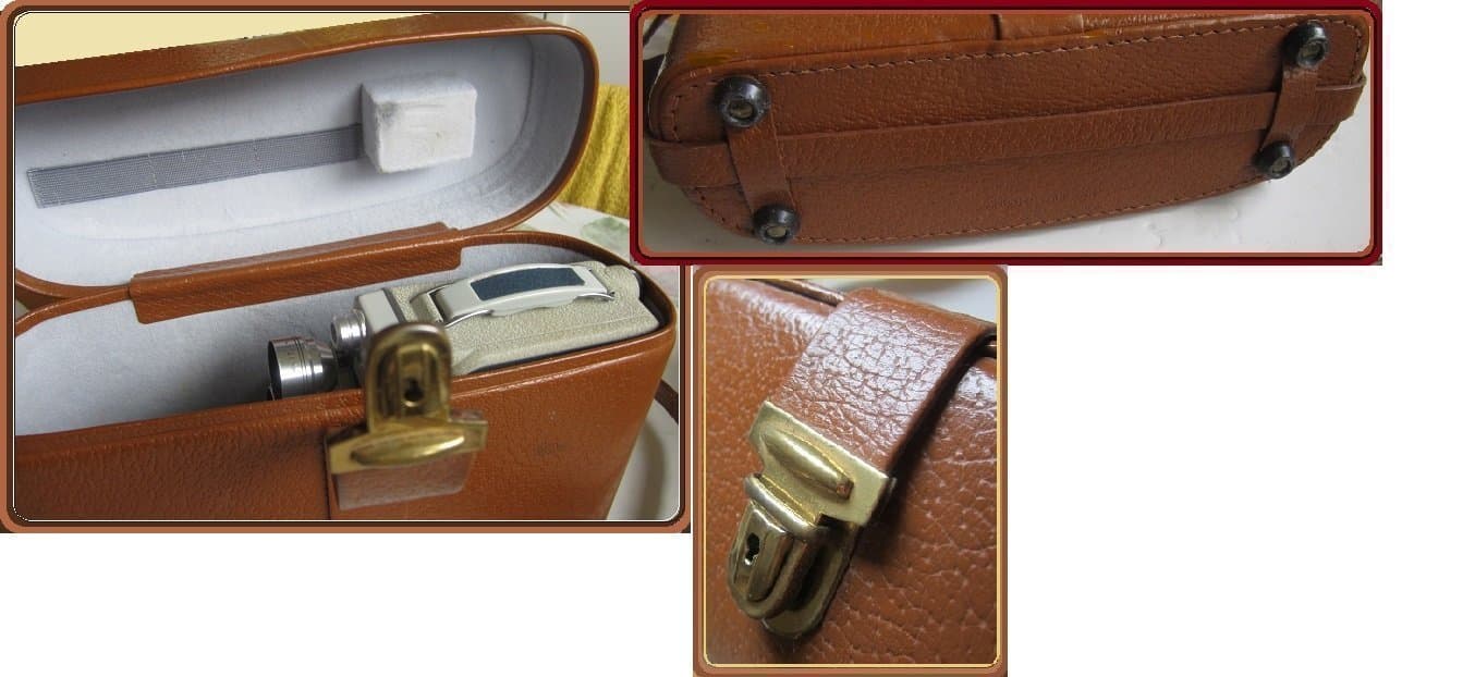 "EUMIG C3/5" + ORIGINAL LÄDER VÄSKA 502/500+Kamera Utlösare-FUNGERAR BRA