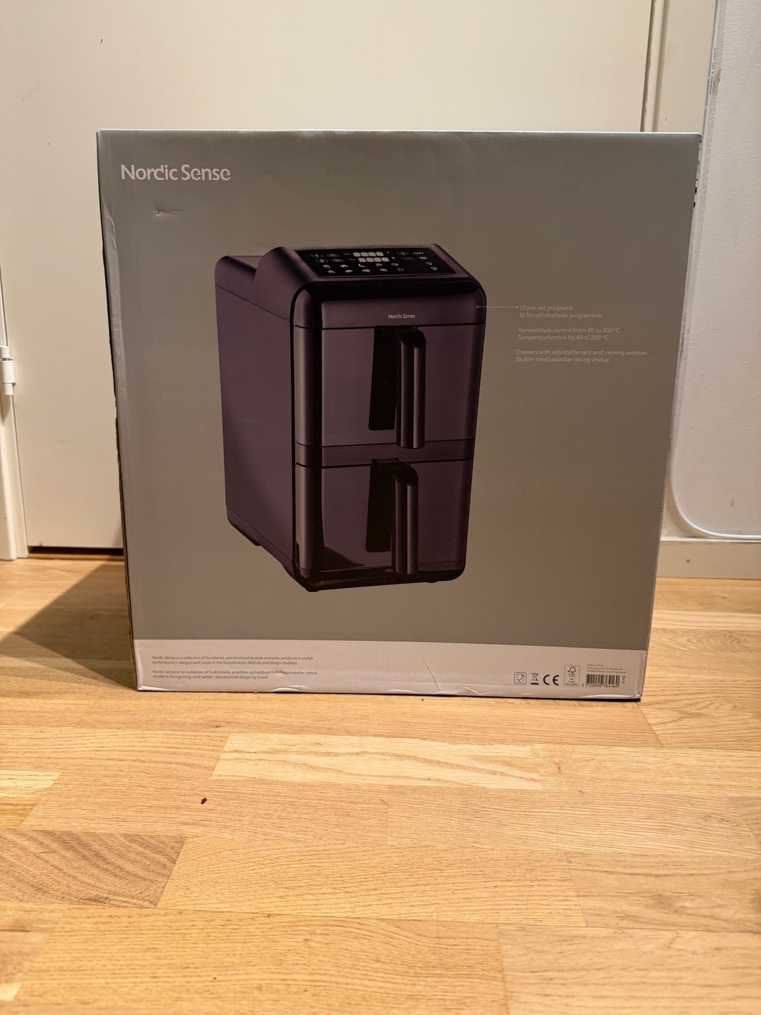 Nordic Sense Airfryer med Dubbla Lådor