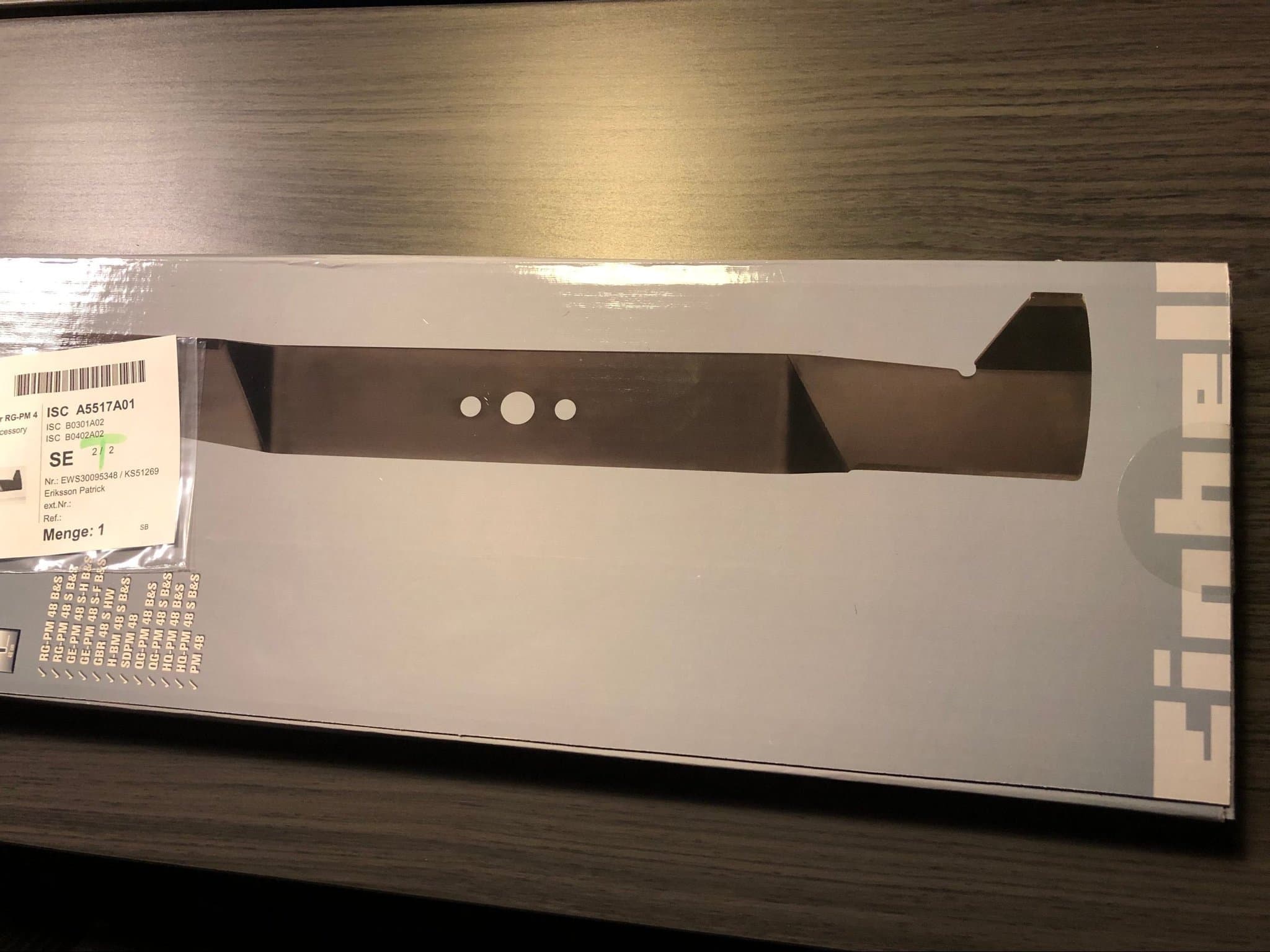 Nytt Gräsklippar blad + luft filter Einhell briggs & stratton