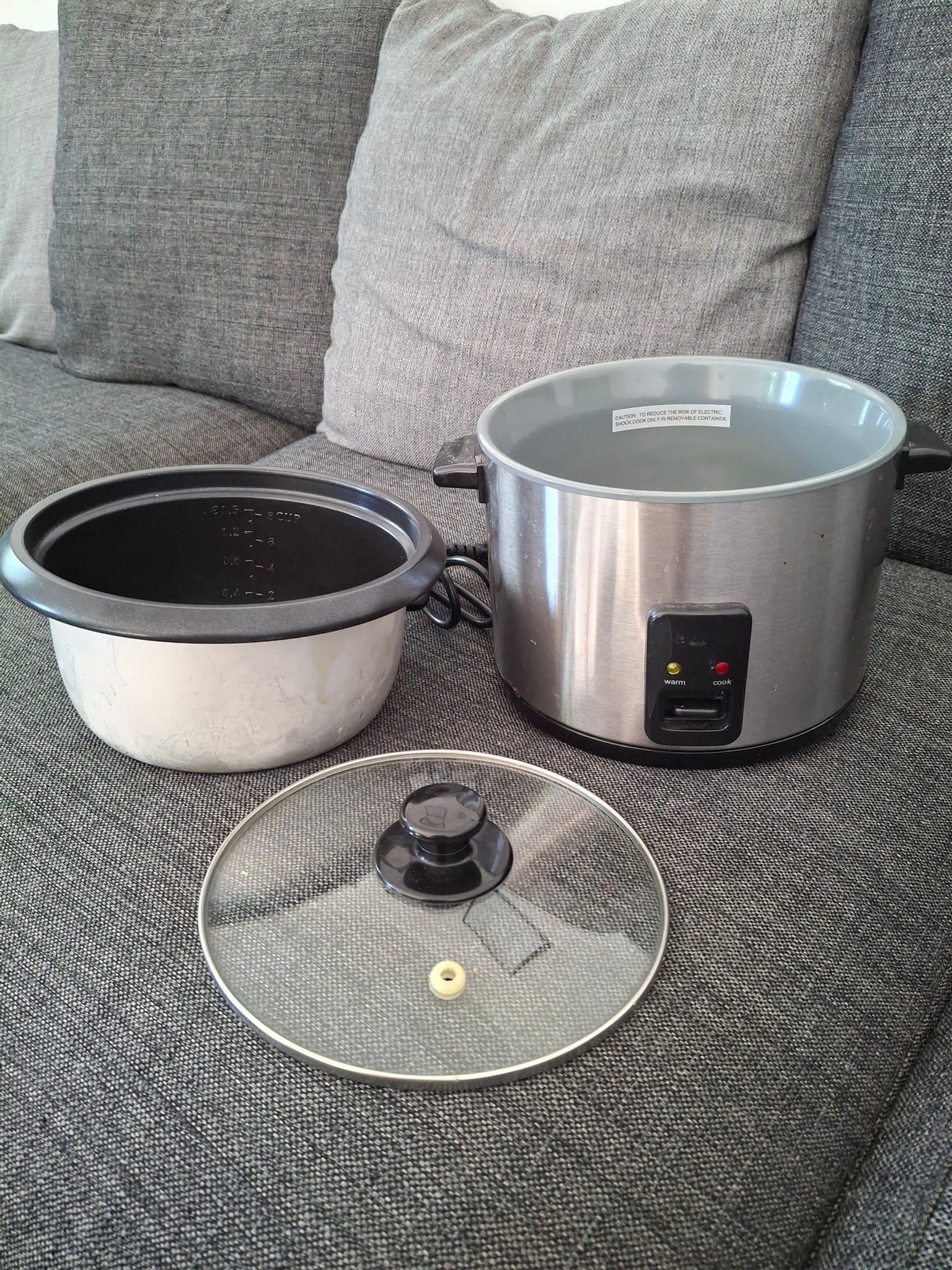 Riskokare keramisk, 1,5 liter, 500 W