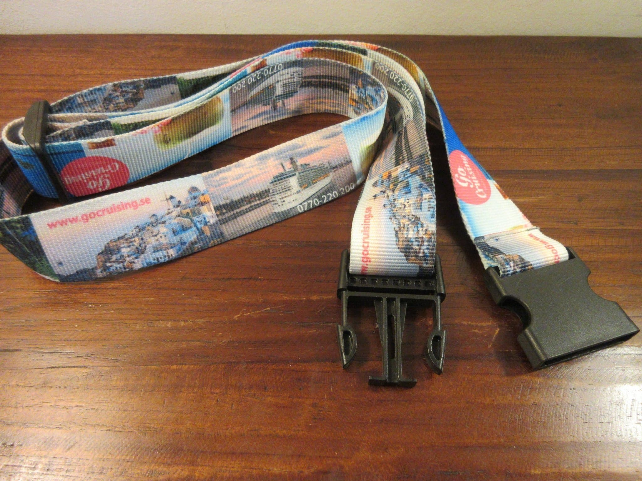 RESVÄSKEREM, PRAKTISK, REJÄL OCH SNYGG , REKLAM GO CRUISING , OANVÄND