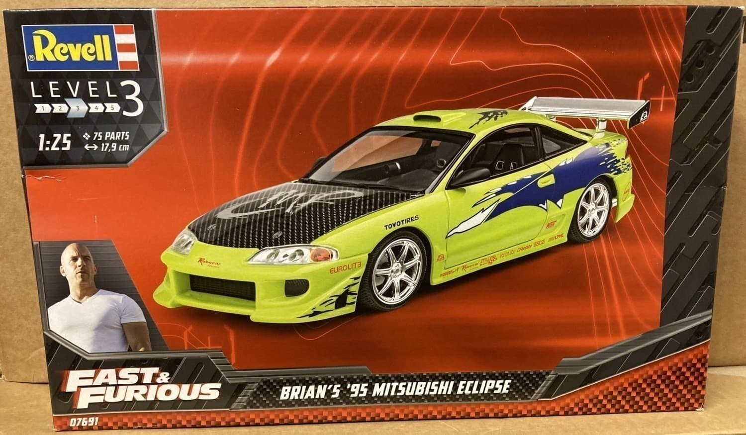 Revell 1/25 FAST & FURIOUS BRIAN´S 95 MITSUBISHI ECLIPSE