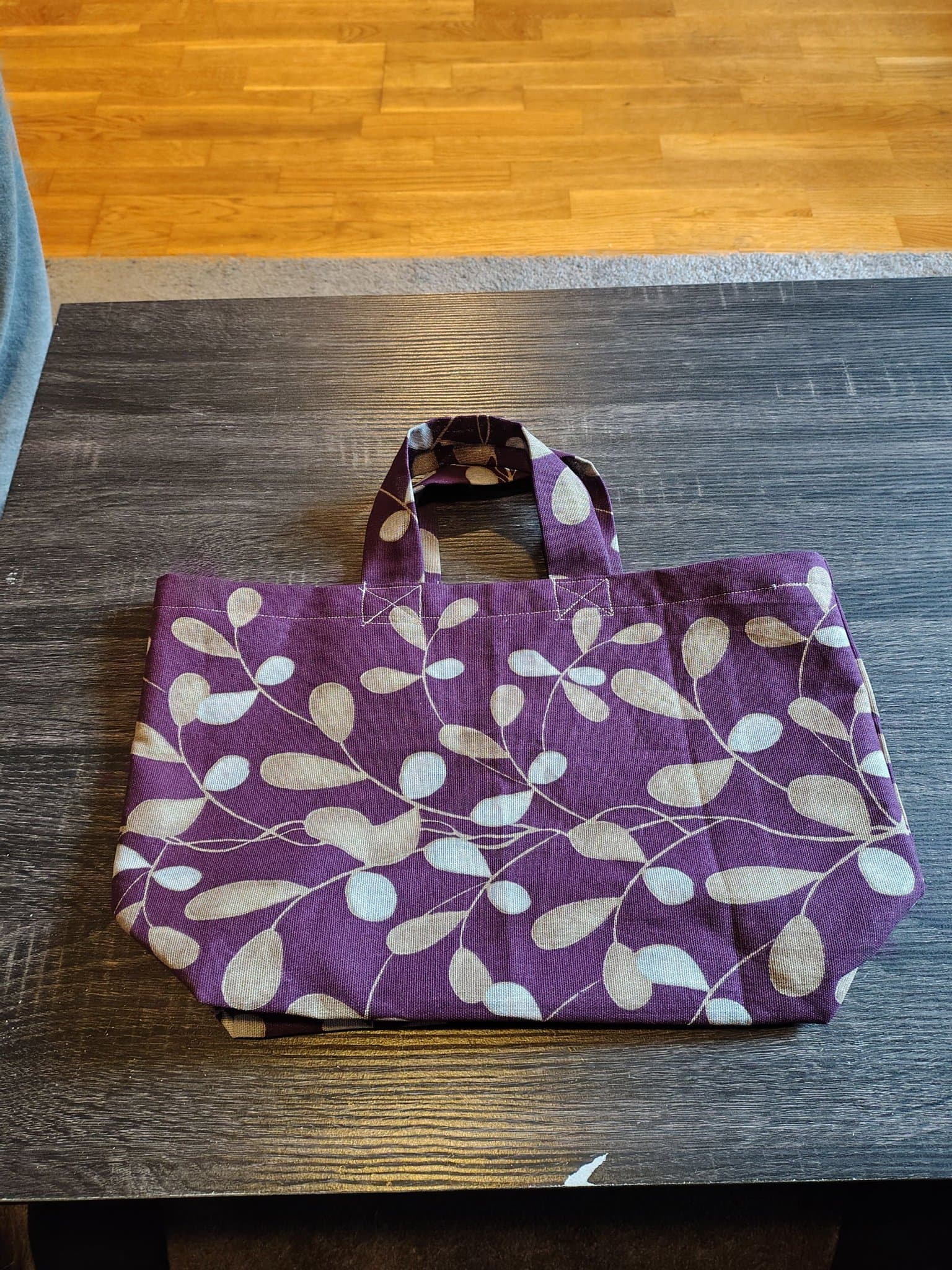 Lila tygkass zerowaste