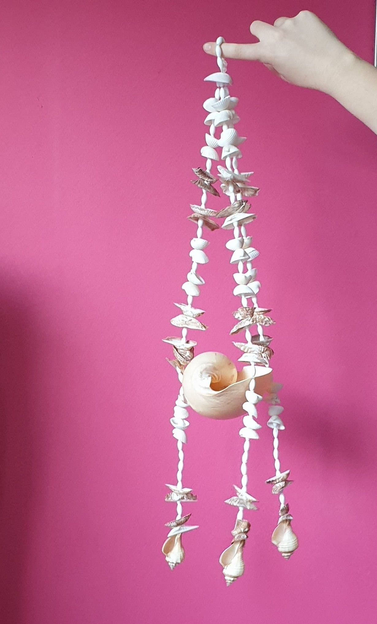 Läcker ampel av snäcka höjd 60cm bredd15cm