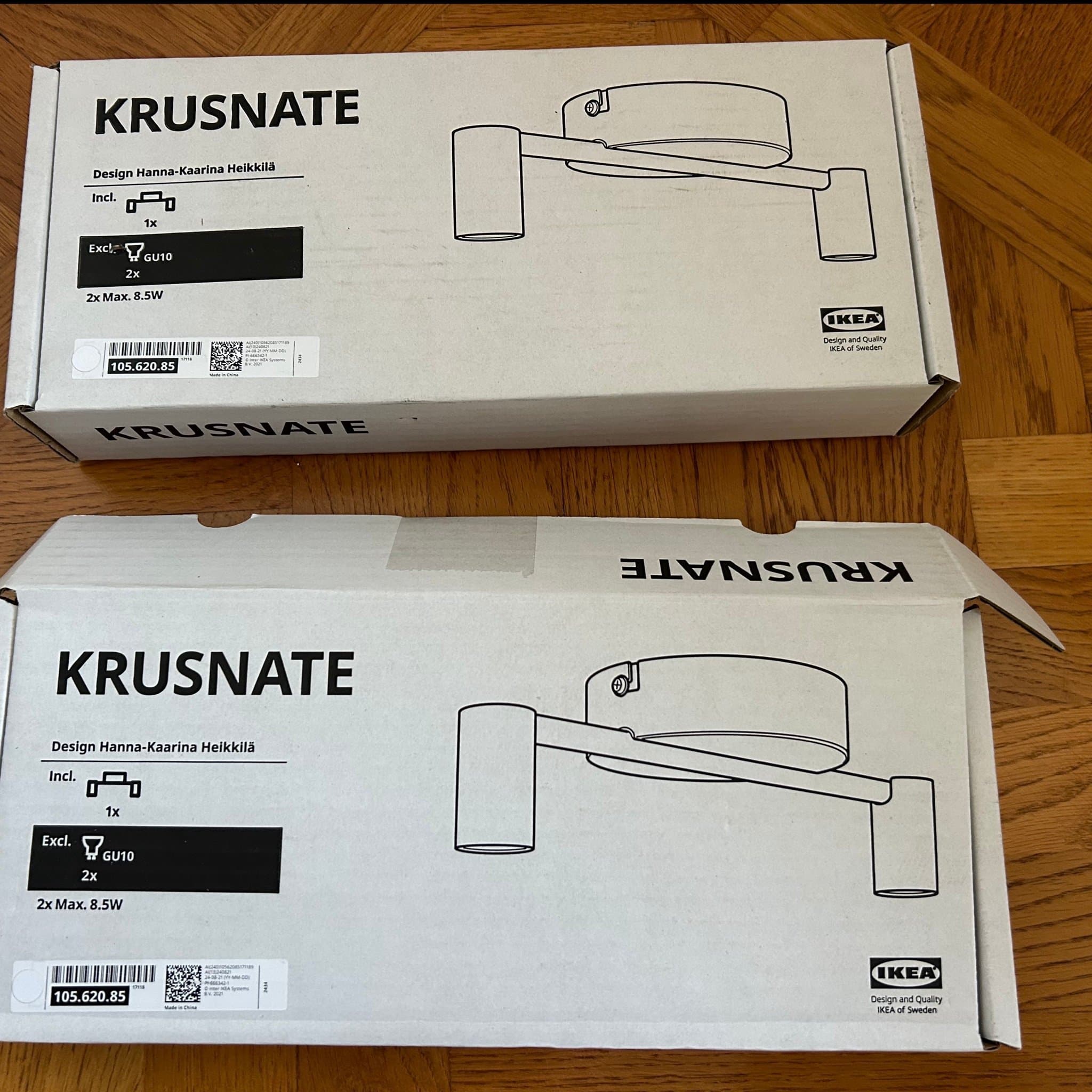 IKEA KRUSNATE Spotlight, takspot 2 st NYA