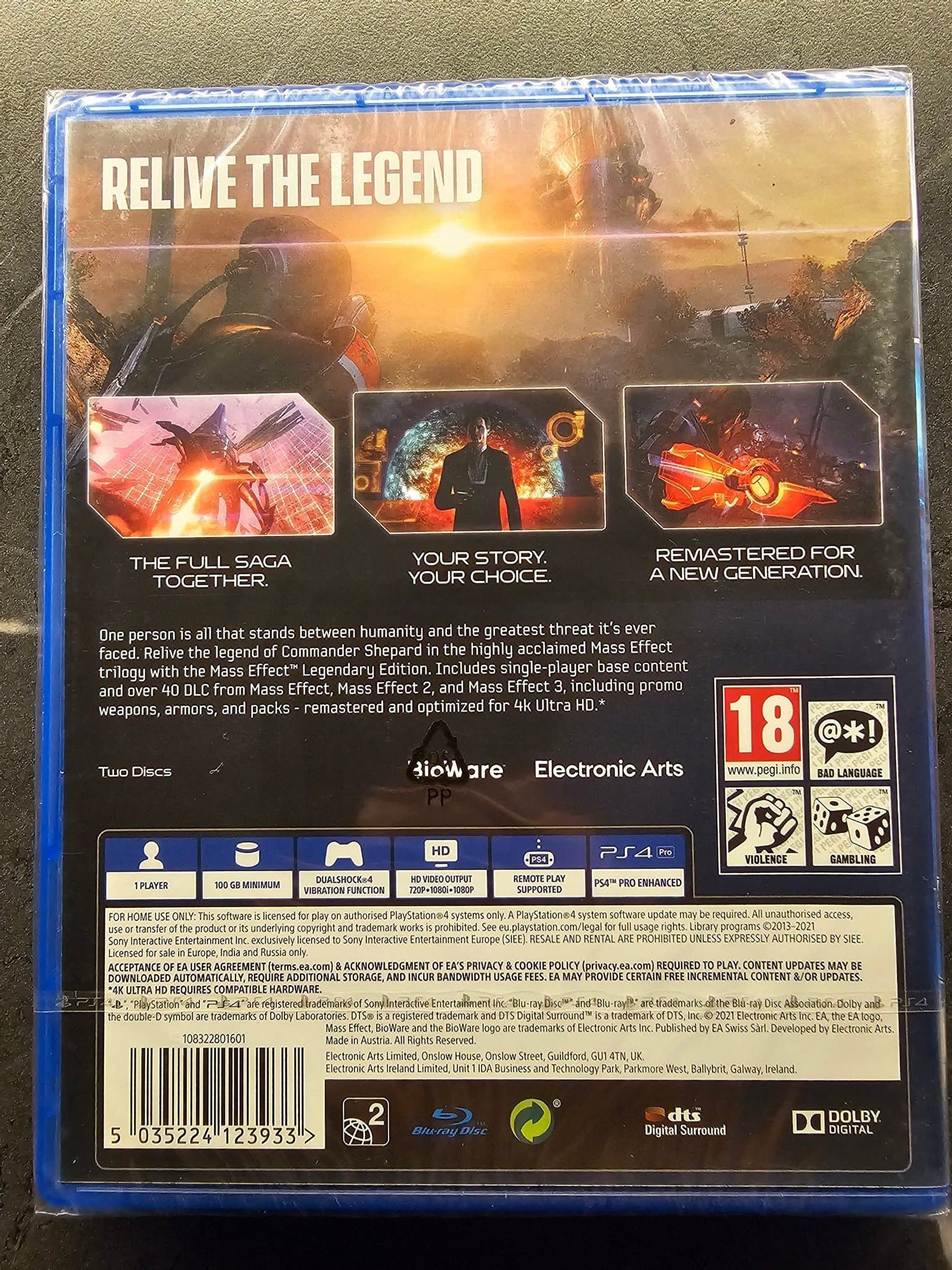Mass Effect Legendary Edition till PlayStation 4 oöppnat
