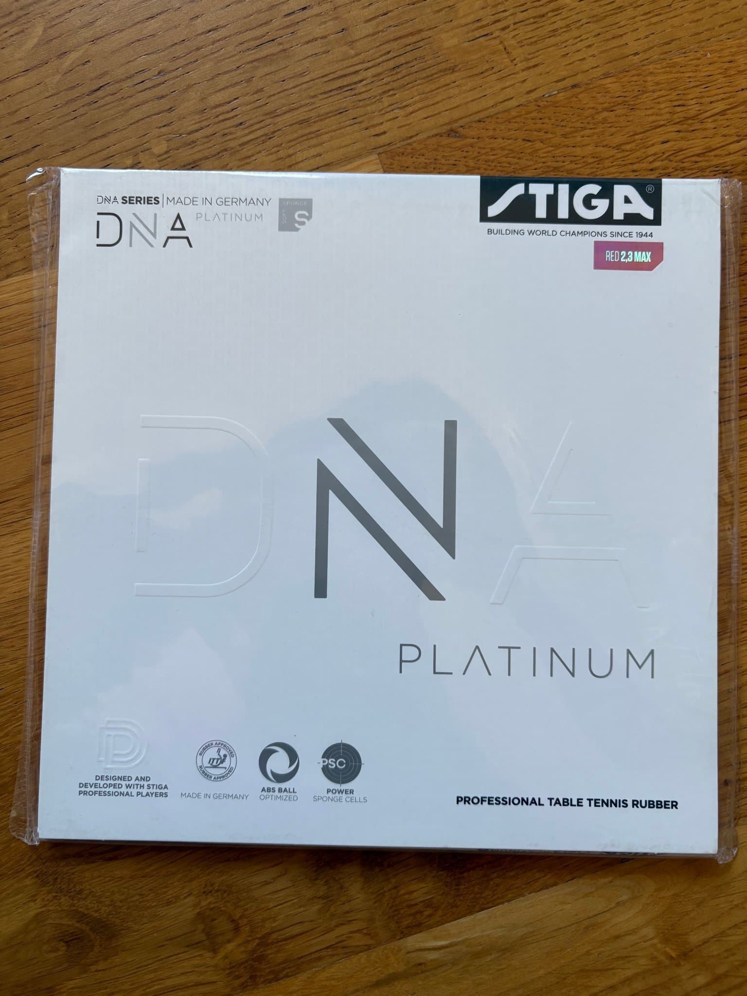 STIGA DNA Platinum Bordtennisgummi Rött 2.3 mm Max
