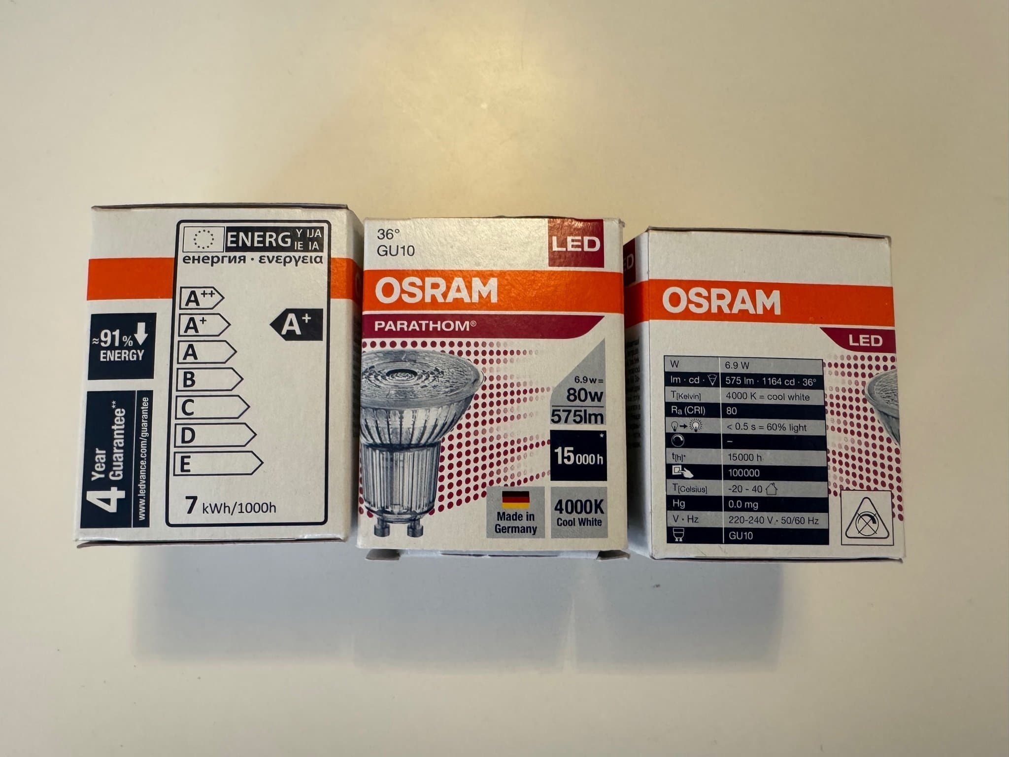 OSRAM LED PARATHOM GU10 LED-lampa