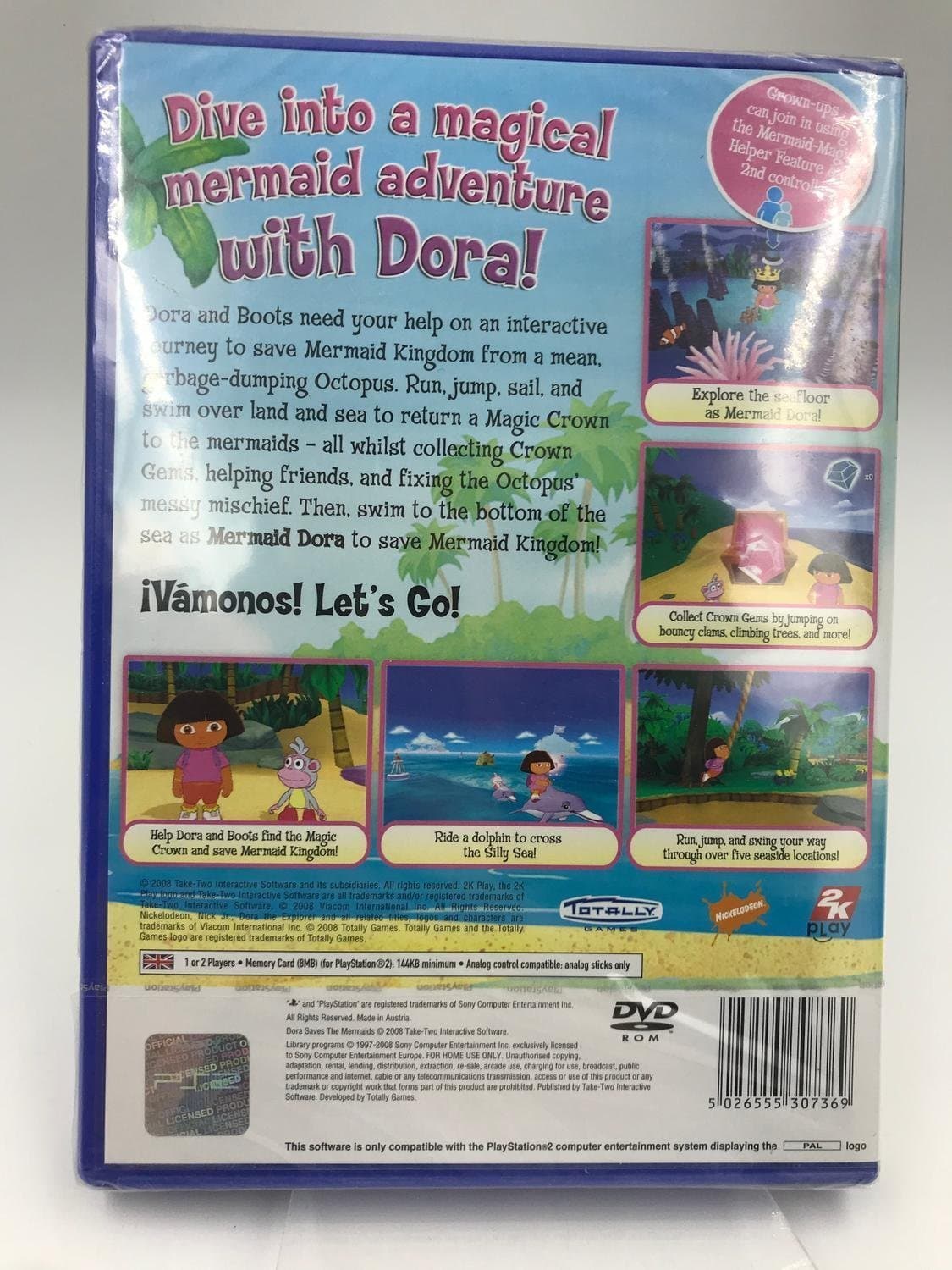 Dora Saves The Mermaids PlayStation 2 PS2 Nytt Inplastat
