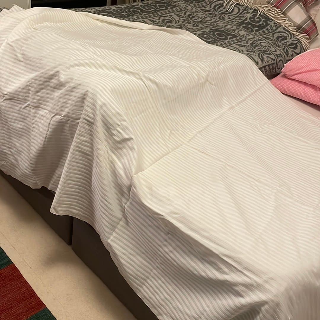 Gardintyg med ränder i väven, 2 meter