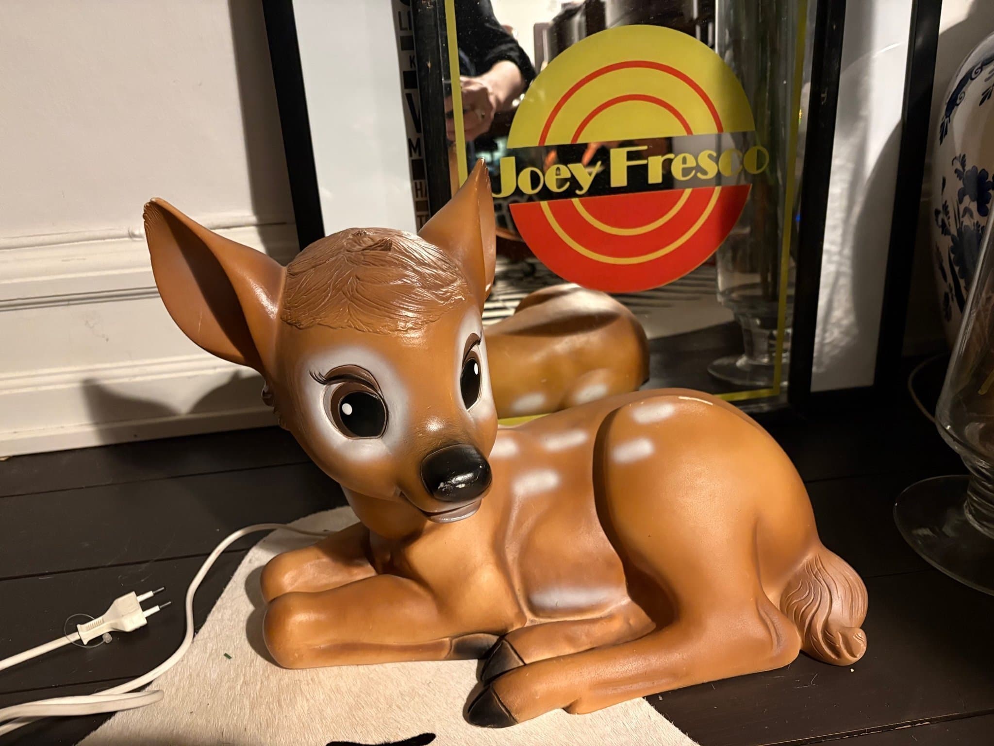 Underbar stor bordslampa fr Heino ”Bambi”