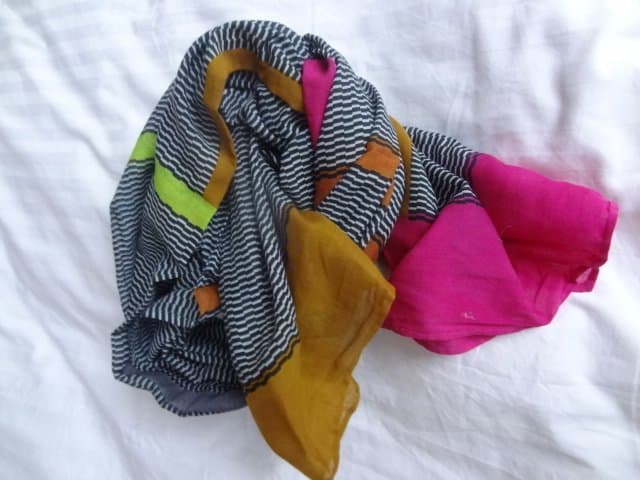 Stor scarf halsduk bomull