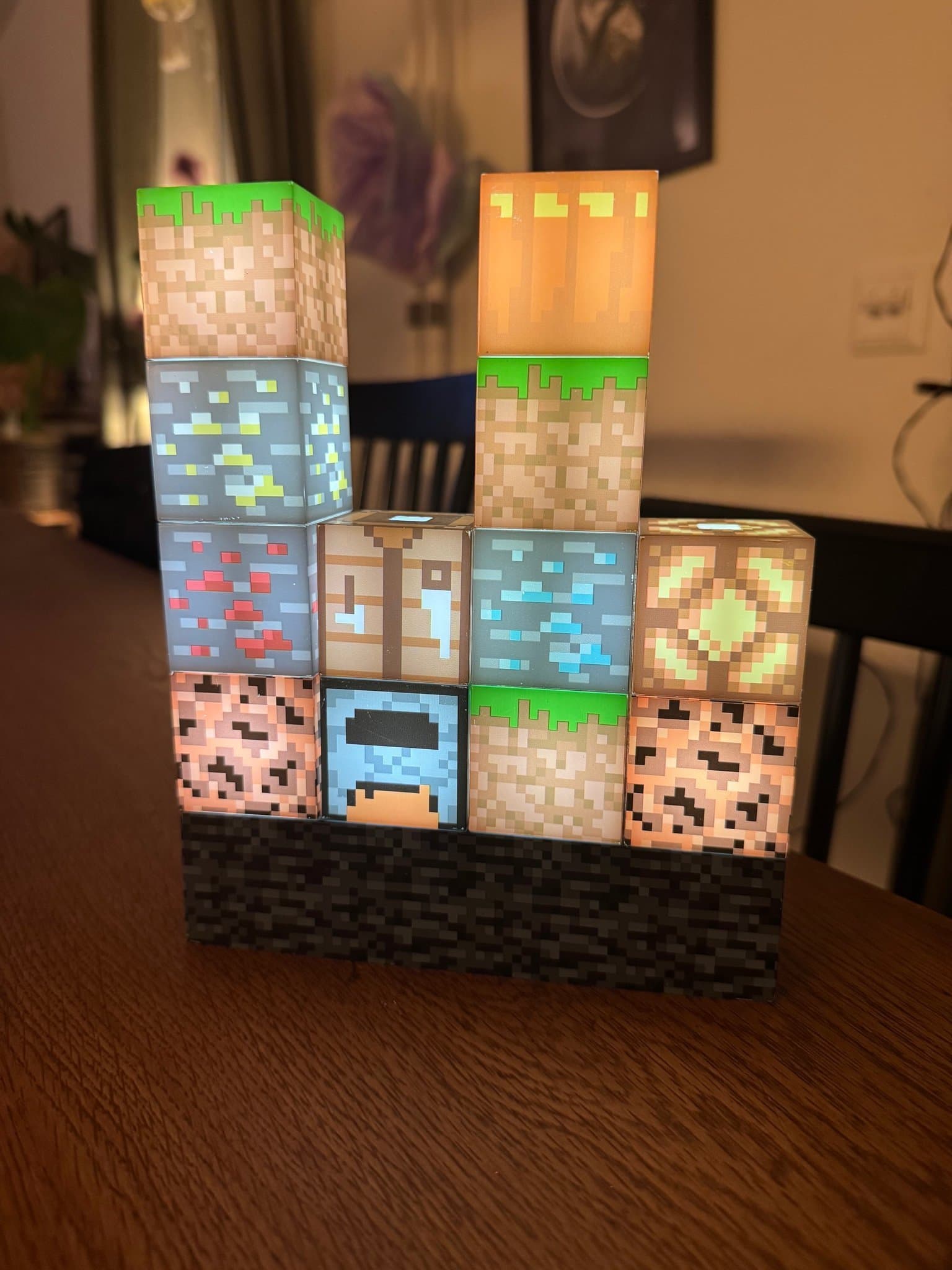 Minecraft Lampa - Stapelbar med 12 Block