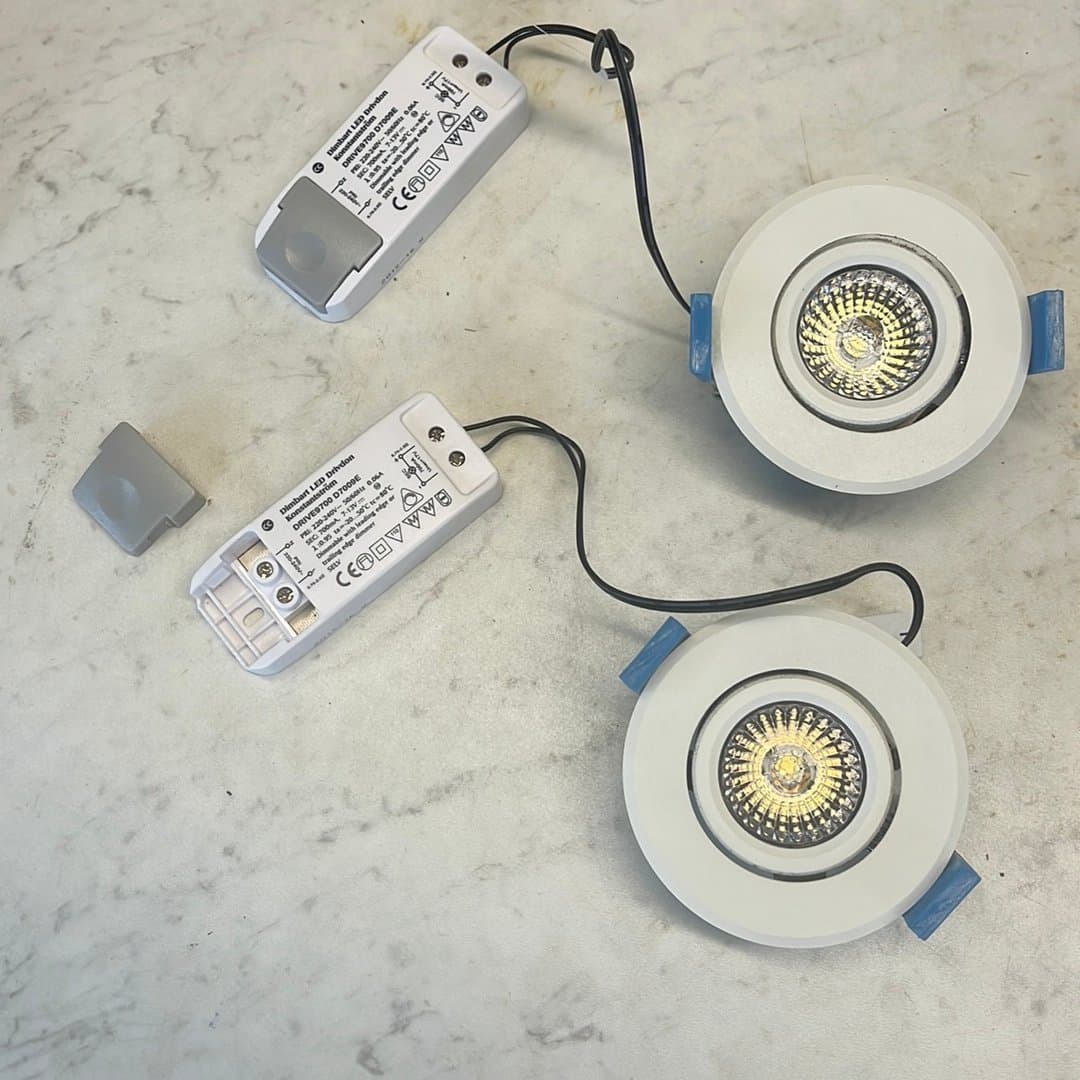 Dimbar LED Spotlight med drivdon, 2-pack