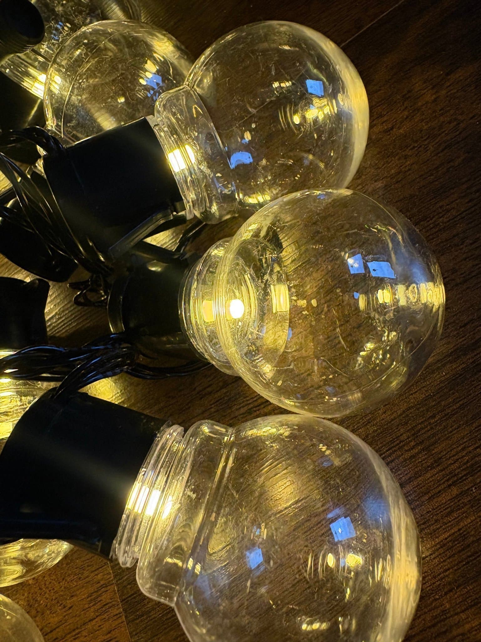 Ljusslinga med glödlampor