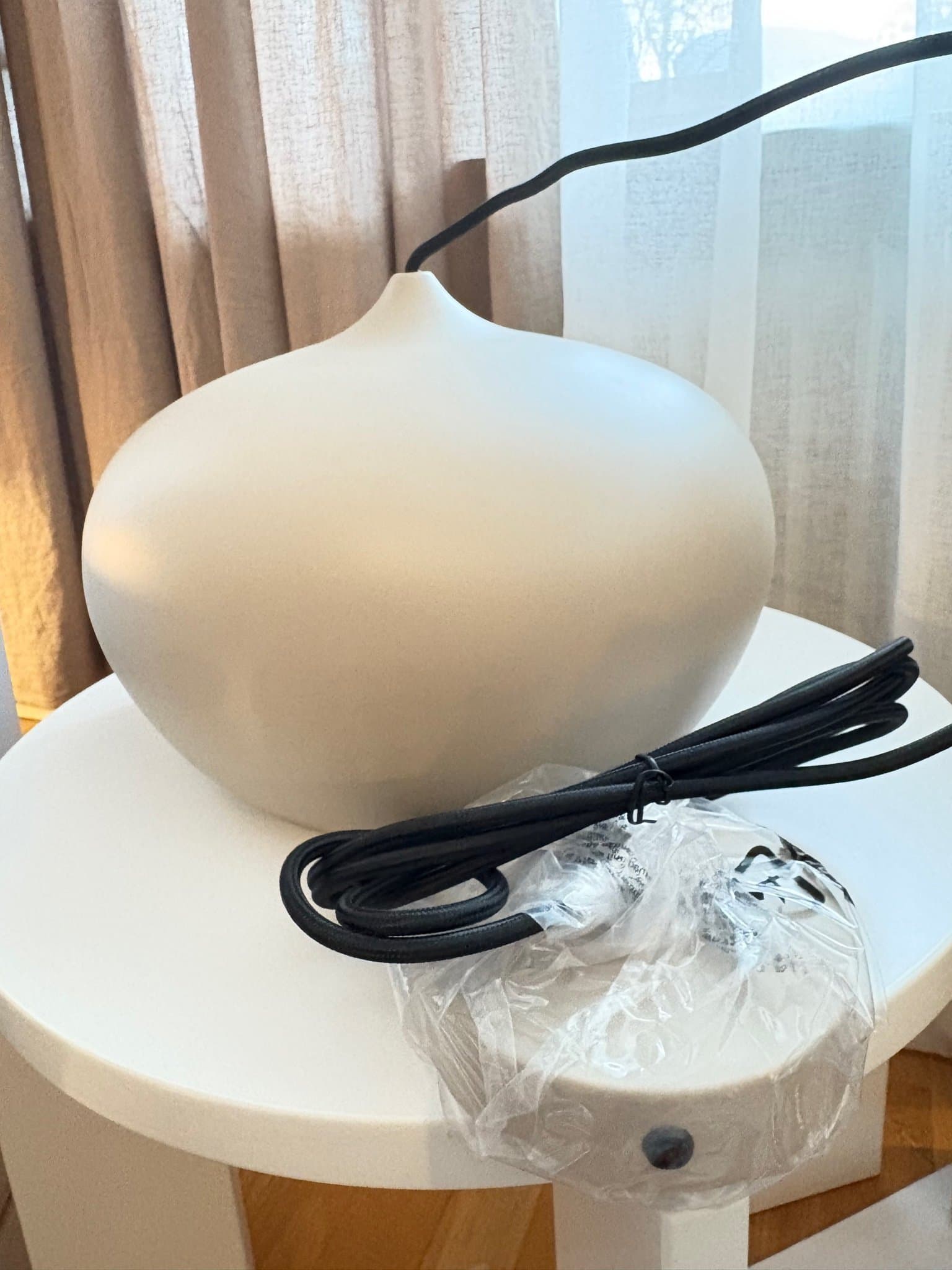 Humble Living Apple Large Pendant - Matt Beige