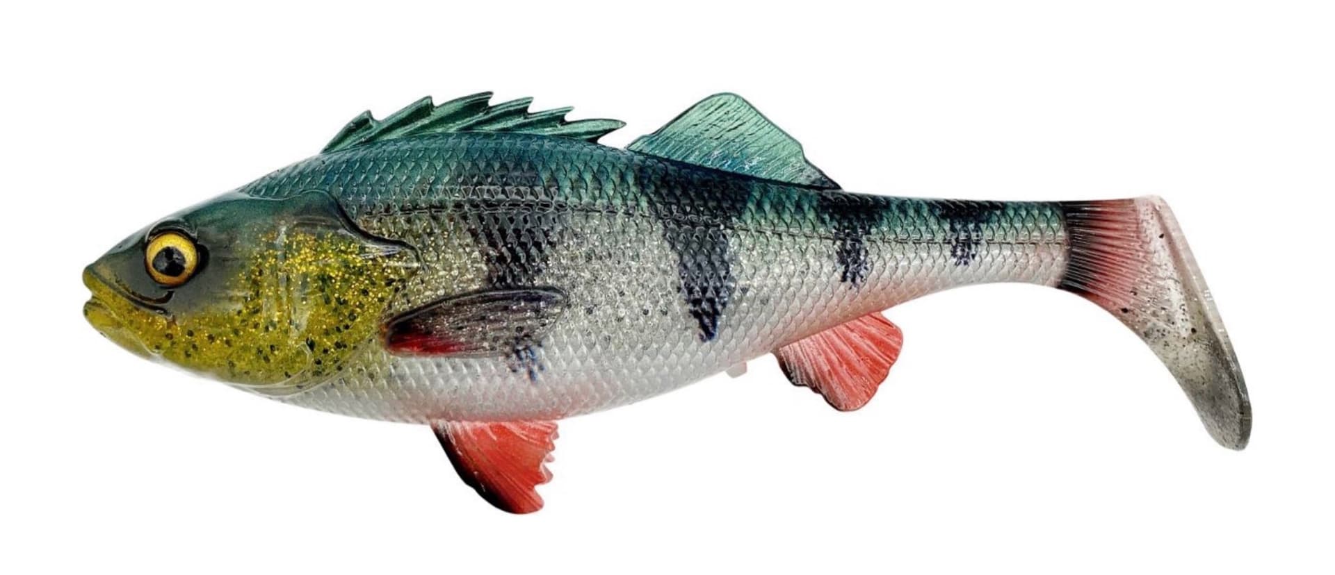 Savage Gear 4D Perch Shad Bulk 20cm 94g Green Silver