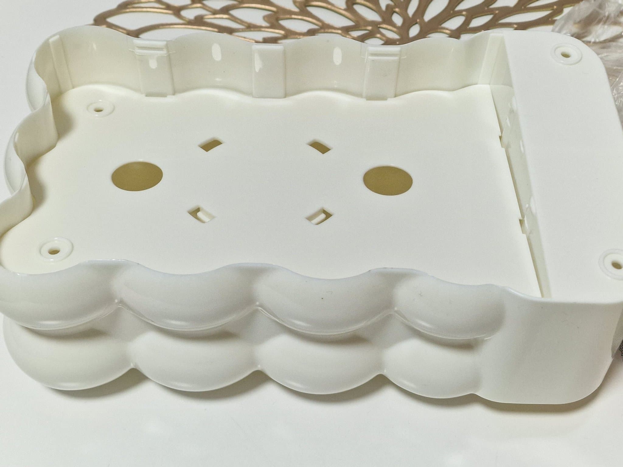 Vävnadslåda med förvaringsfack