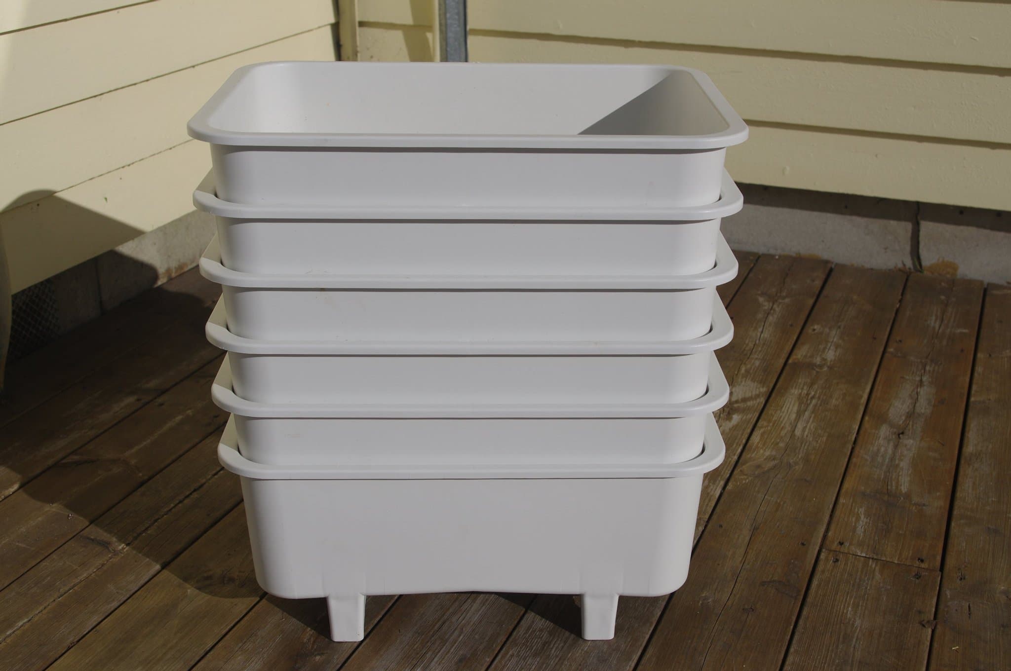 50 st Odlingslådor 45×31×19 – stapelbara – dräneringshål – proffskvalitet