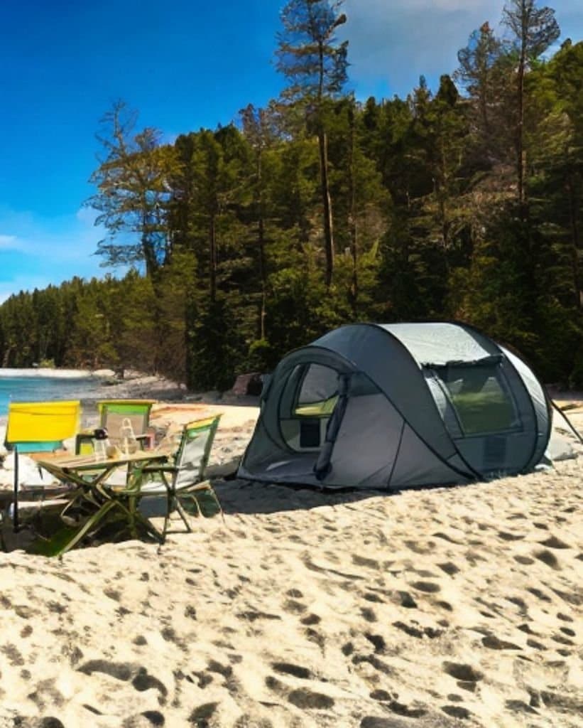 Automatiskt Snabbtält för 5–8 Personer – Vattentätt & UV-Skydd