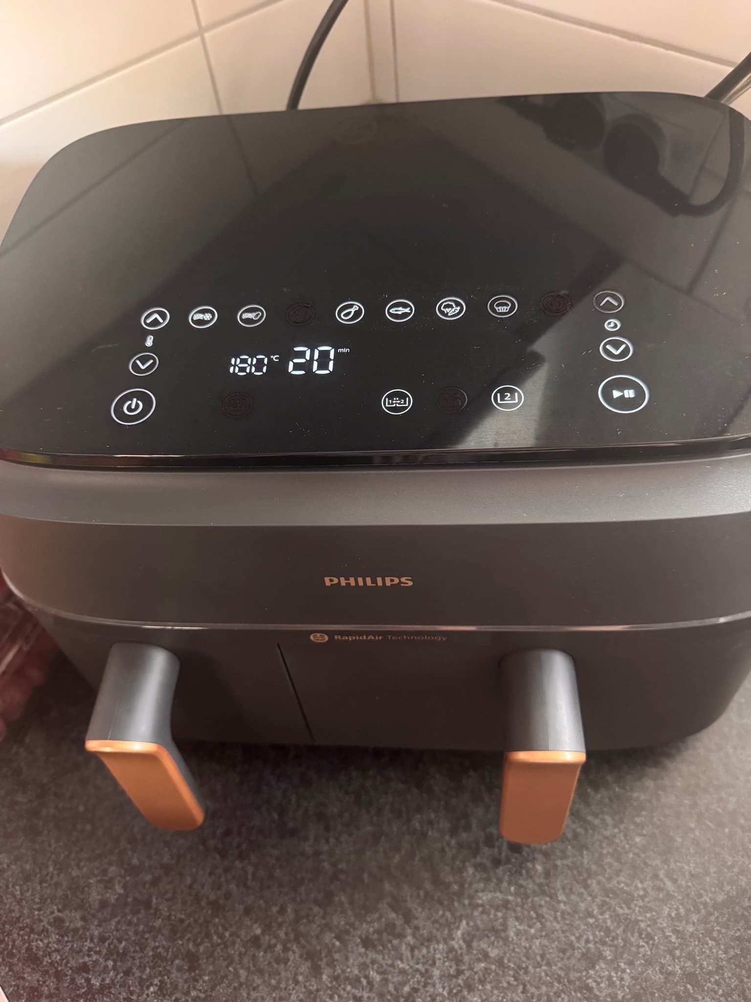 Philips Airfryer med dubbla korgar