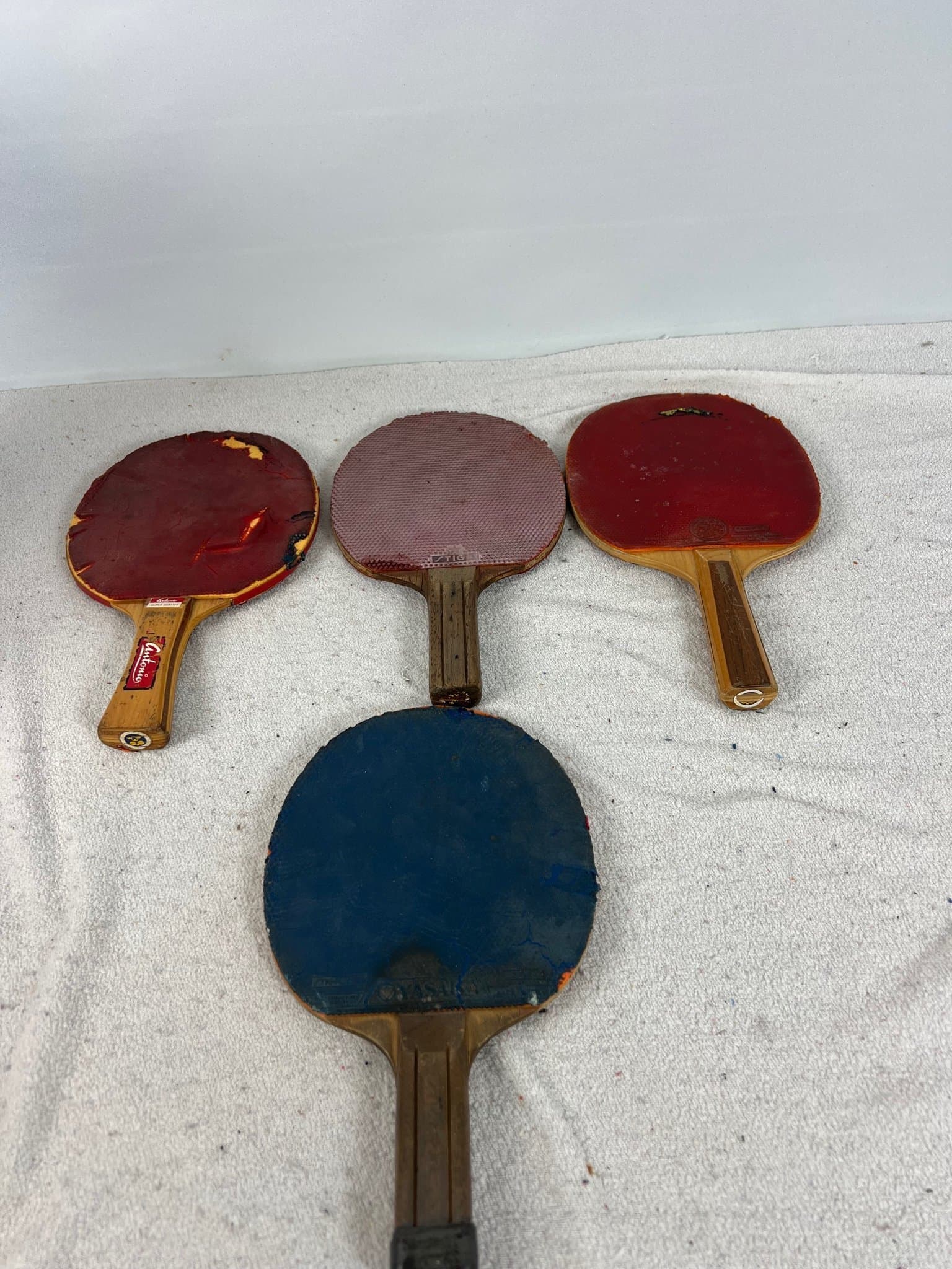 4 begagnade pingisracketar