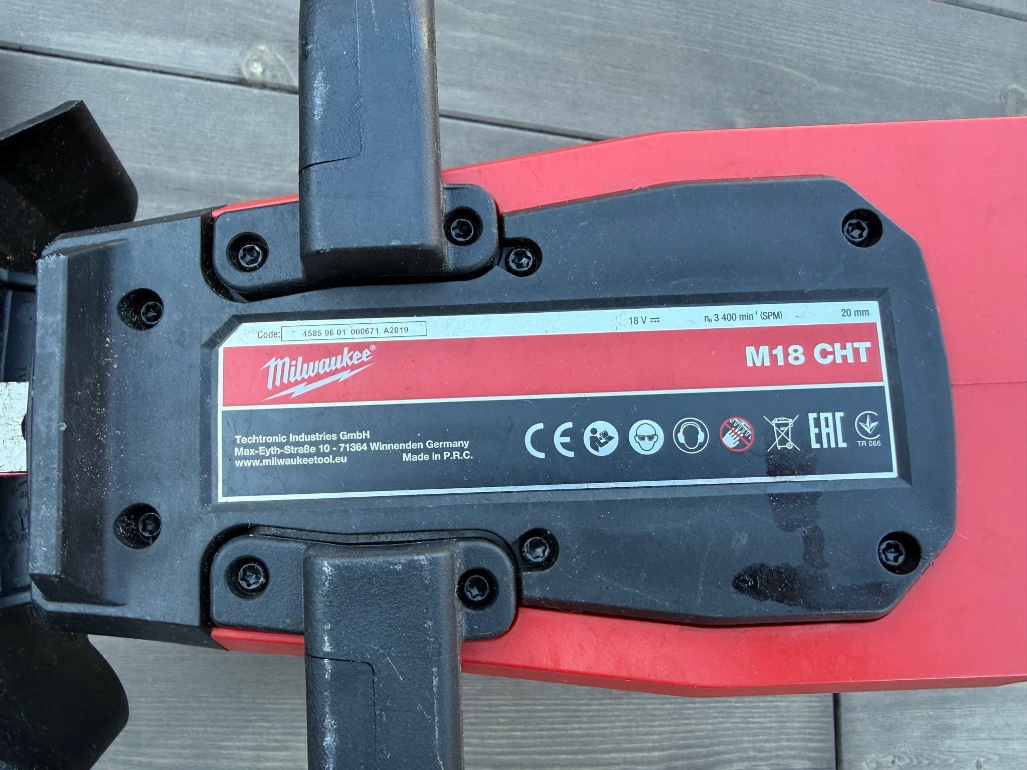 Milwaukee M18 CHT Häcksax