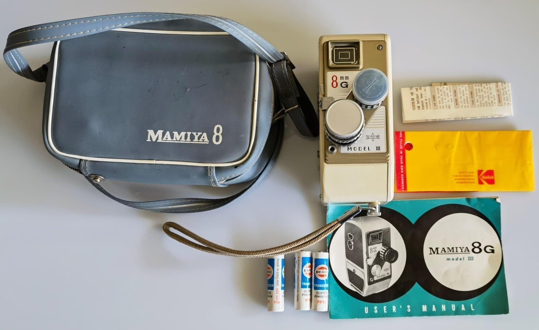 VINTAGE MAMIYA 8G 8MM MOVIE CAMERA - MADE IN JAPAN Model III ,fint skick .