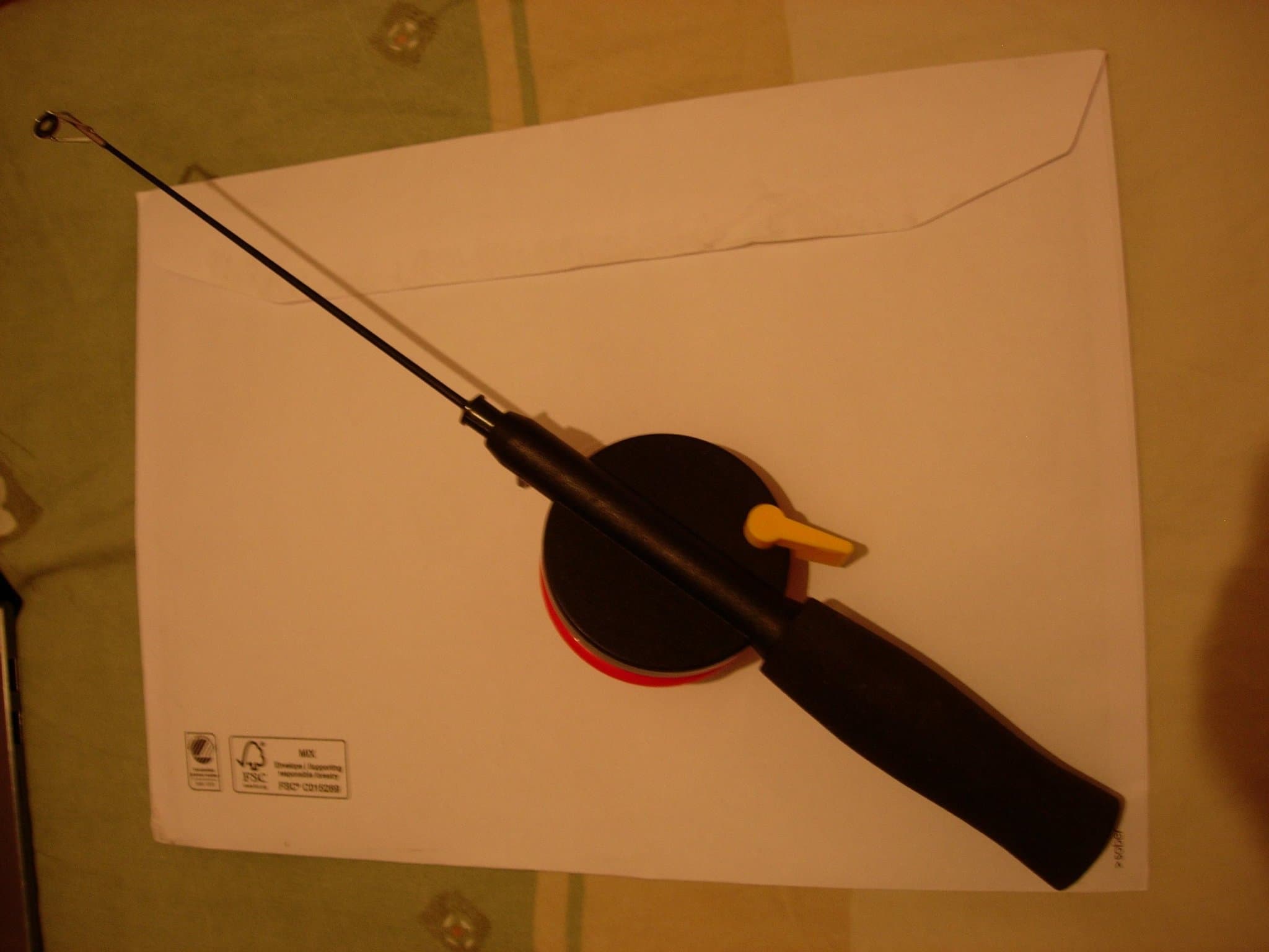 Pimpelspö fin nyskick 36cm tävlingsspö 58.3g dia 6.5cm balans vertikal med lina